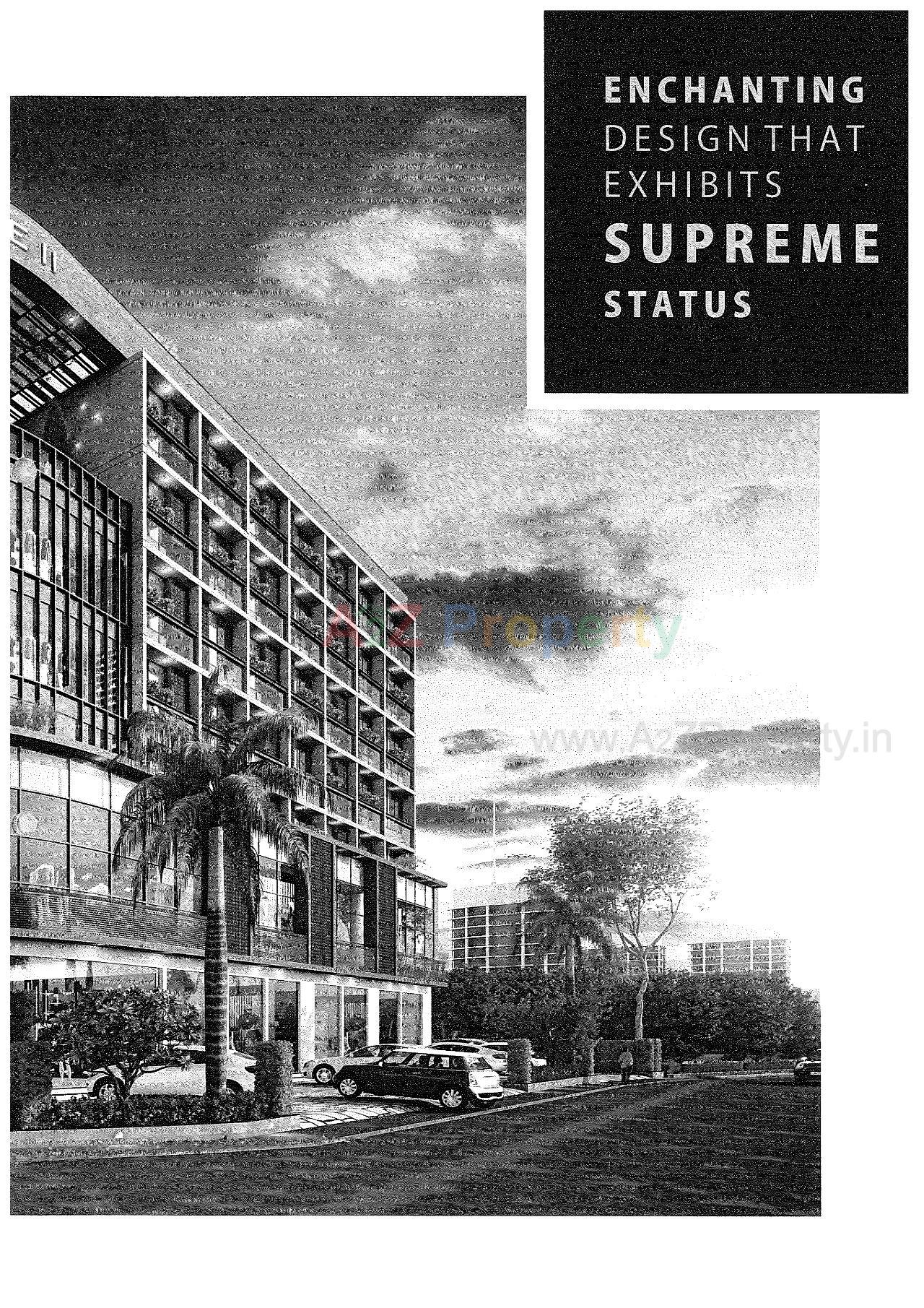 3D Elevation of real estate project Vishala Supreme Ii located at Naroda, Ahmedabad, Gujarat