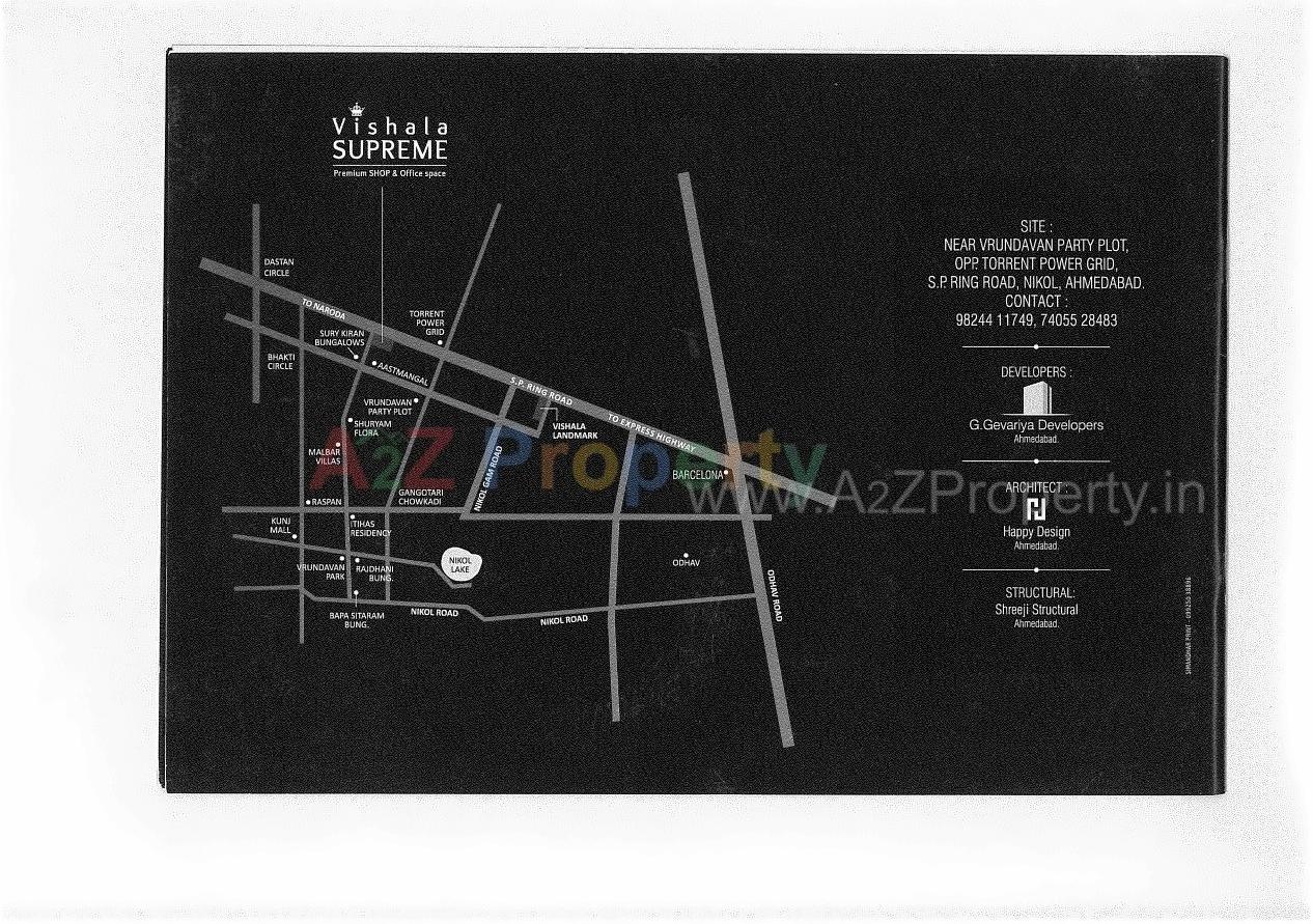  of real estate project Vishala Supreme located at Nikol, Ahmedabad, Gujarat