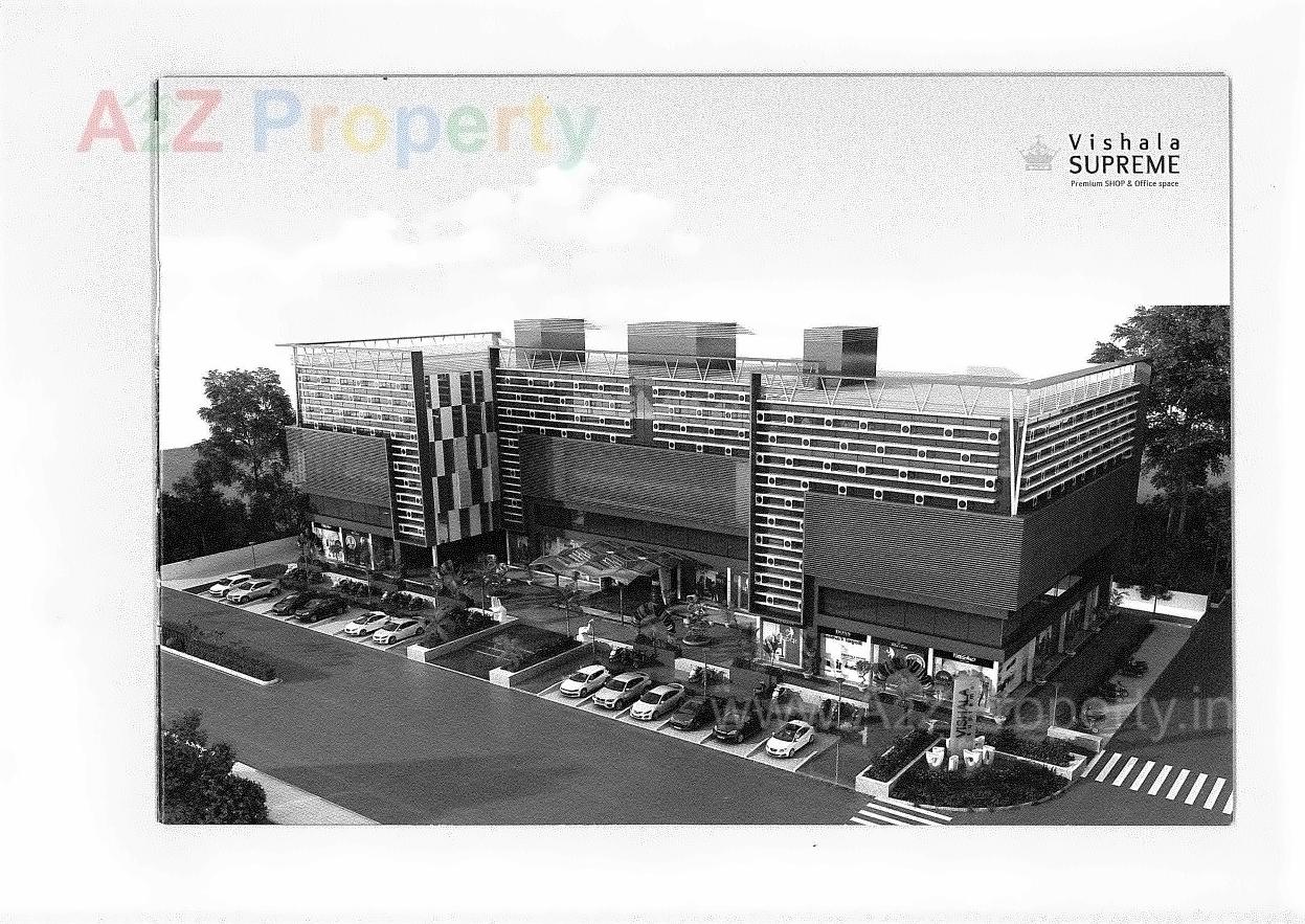 3D Elevation of real estate project Vishala Supreme located at Nikol, Ahmedabad, Gujarat