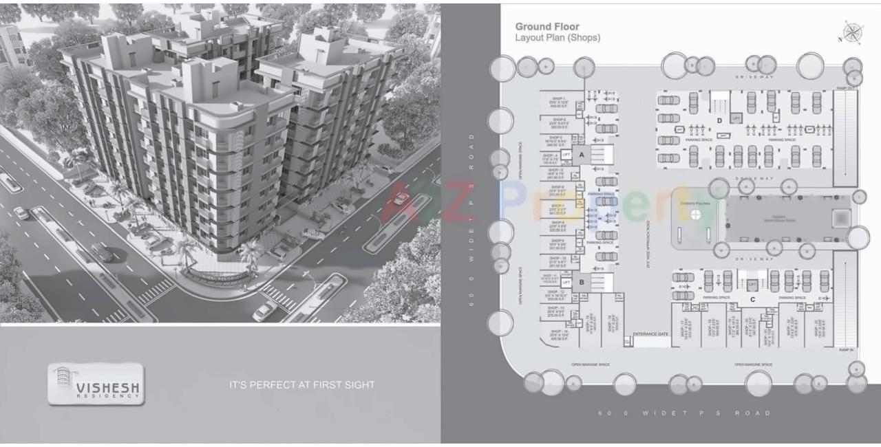  of real estate project Vishesh Residency located at Gota, Ahmedabad, Gujarat