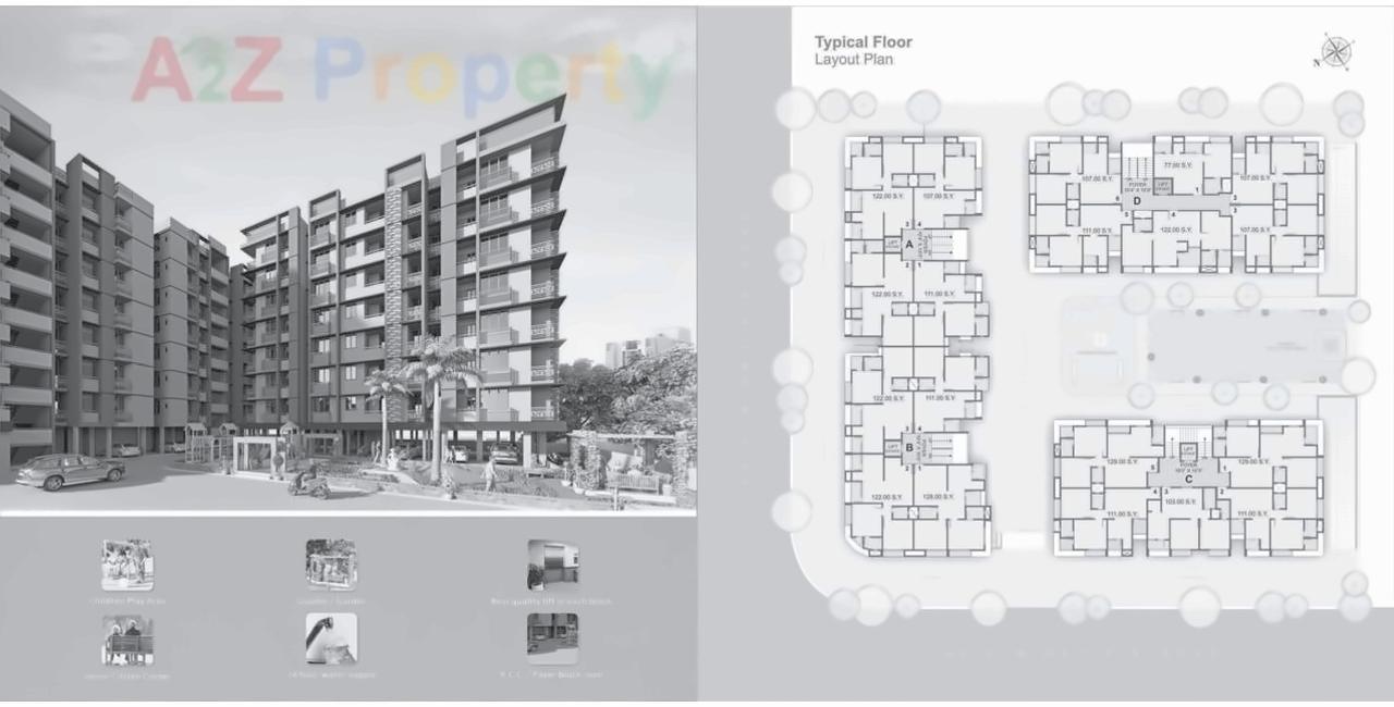  of real estate project Vishesh Residency located at Gota, Ahmedabad, Gujarat