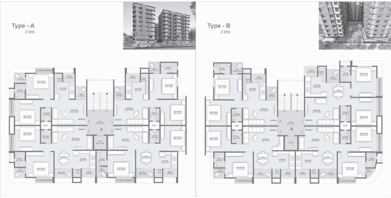 Layout of real estate project Vishesh Residency located at Gota, Ahmedabad, Gujarat