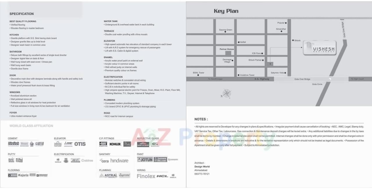  of real estate project Vishesh Residency located at Gota, Ahmedabad, Gujarat