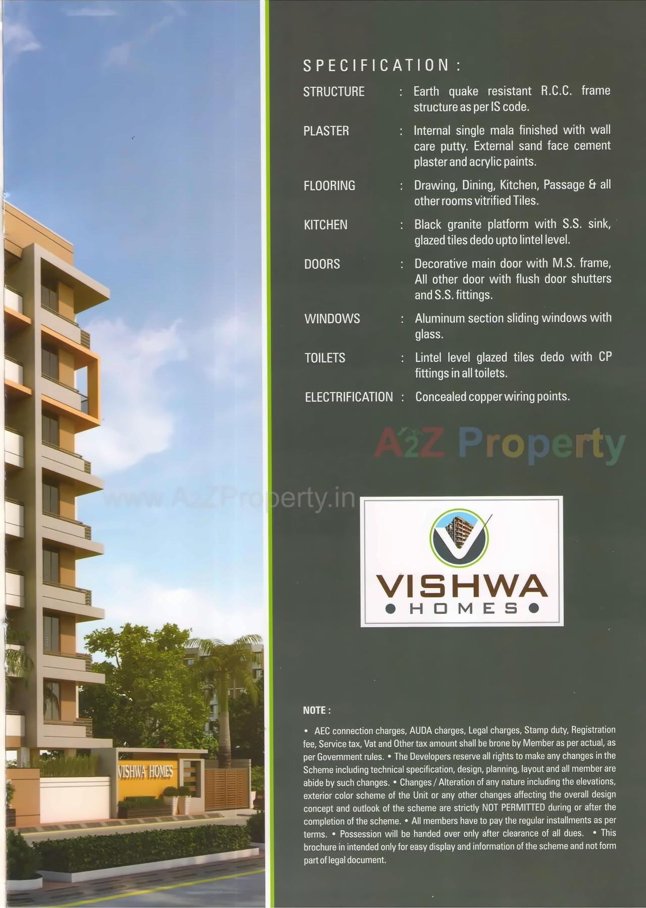 3D Elevation of real estate project Vishwa Homes located at Nikol, Ahmedabad, Gujarat