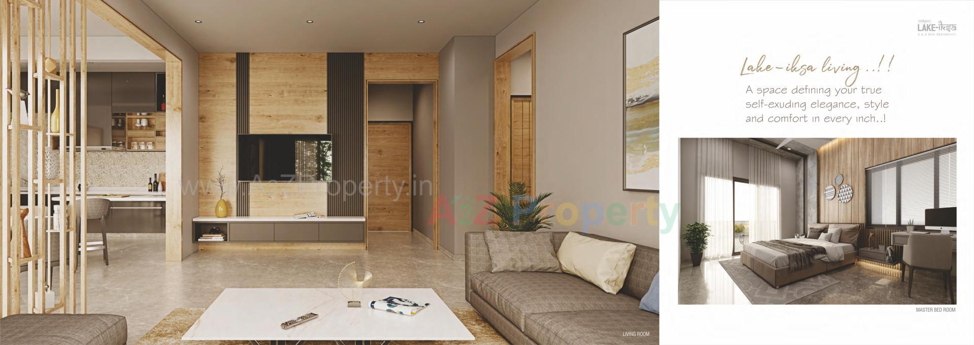 3D Elevation of real estate project Vishwa Lake Iksa located at Memnagar, Ahmedabad, Gujarat