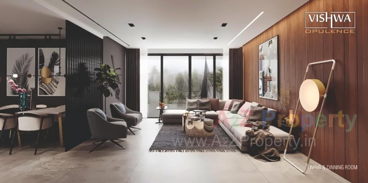 3D Elevation of real estate project Vishwa Opulence located at Memnagar, Ahmedabad, Gujarat