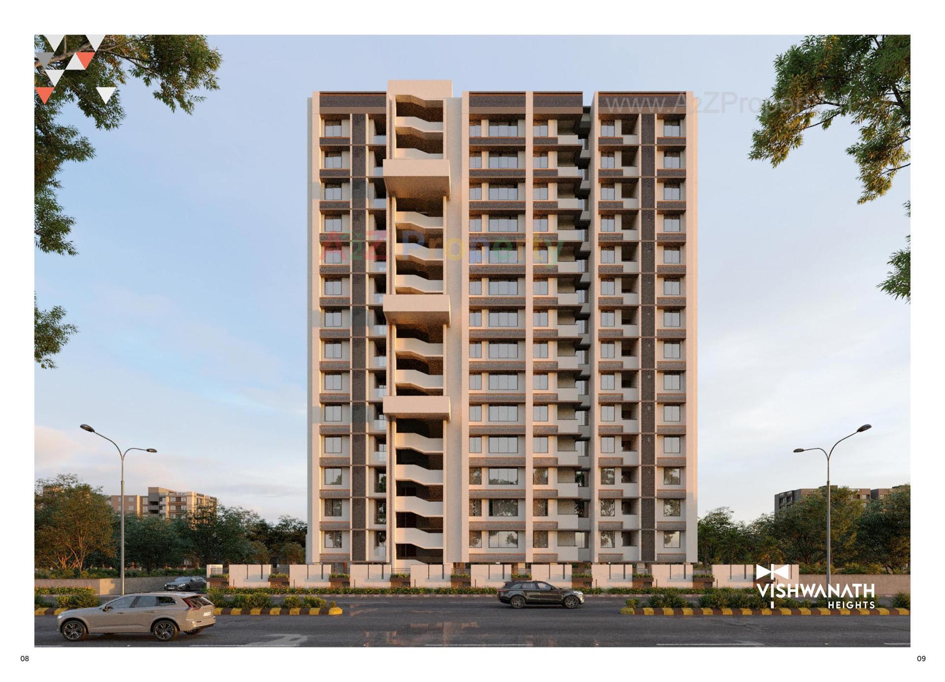 3D Elevation of real estate project Vishwanath Heights located at Rakhial, Ahmedabad, Gujarat