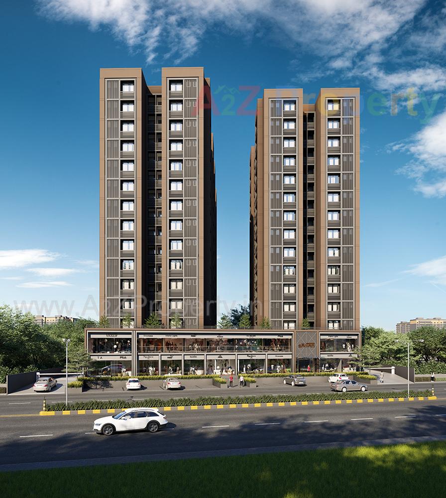 3D Elevation of real estate project Vishwanath Samam located at Shela, Ahmedabad, Gujarat