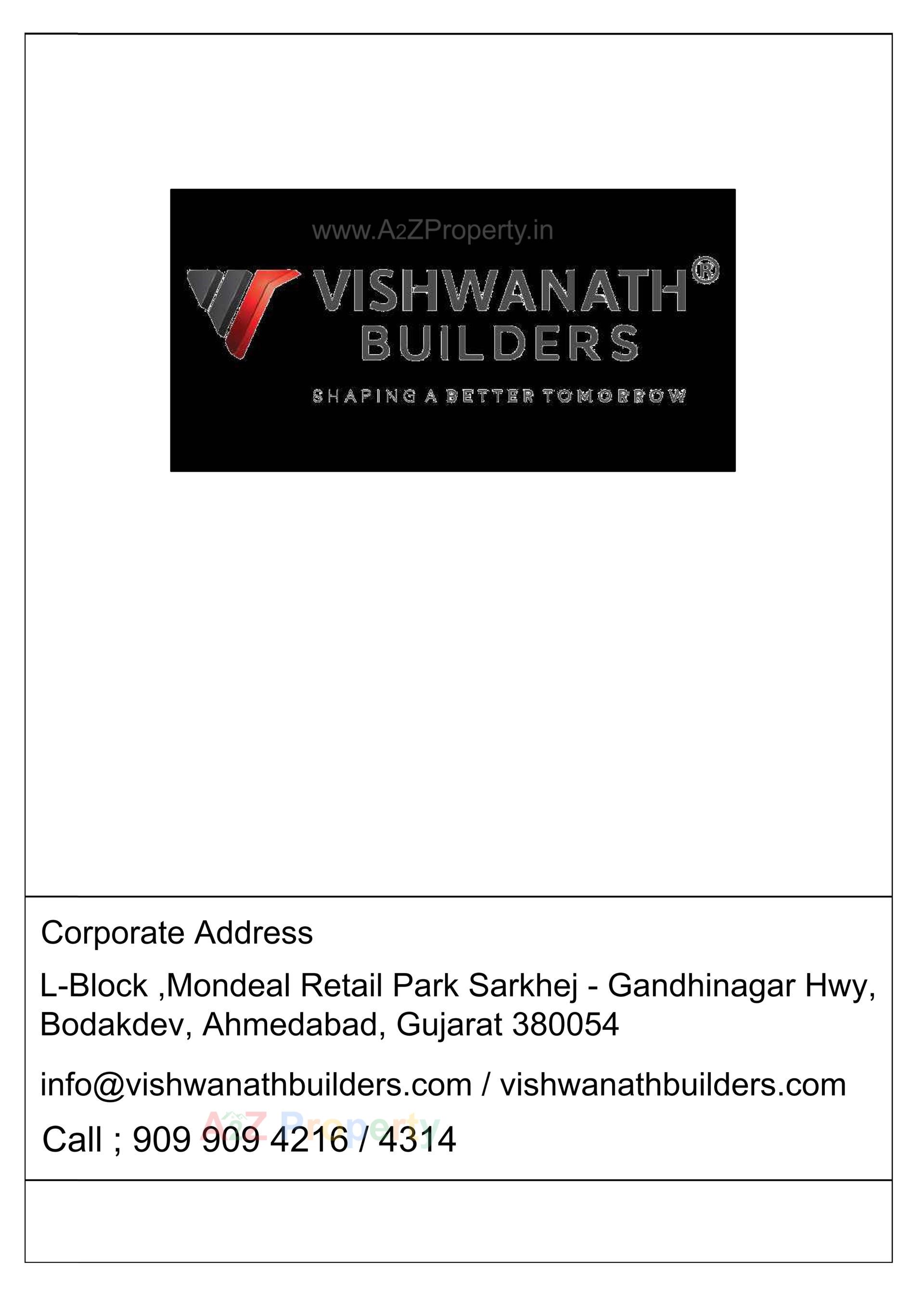  of real estate project Vishwanath Sarathya West located at Shela, Ahmedabad, Gujarat