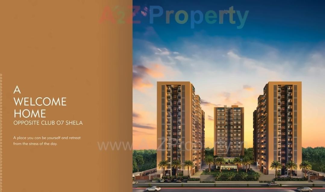 3D Elevation of real estate project Vishwanath Sarathya located at Shela, Ahmedabad, Gujarat