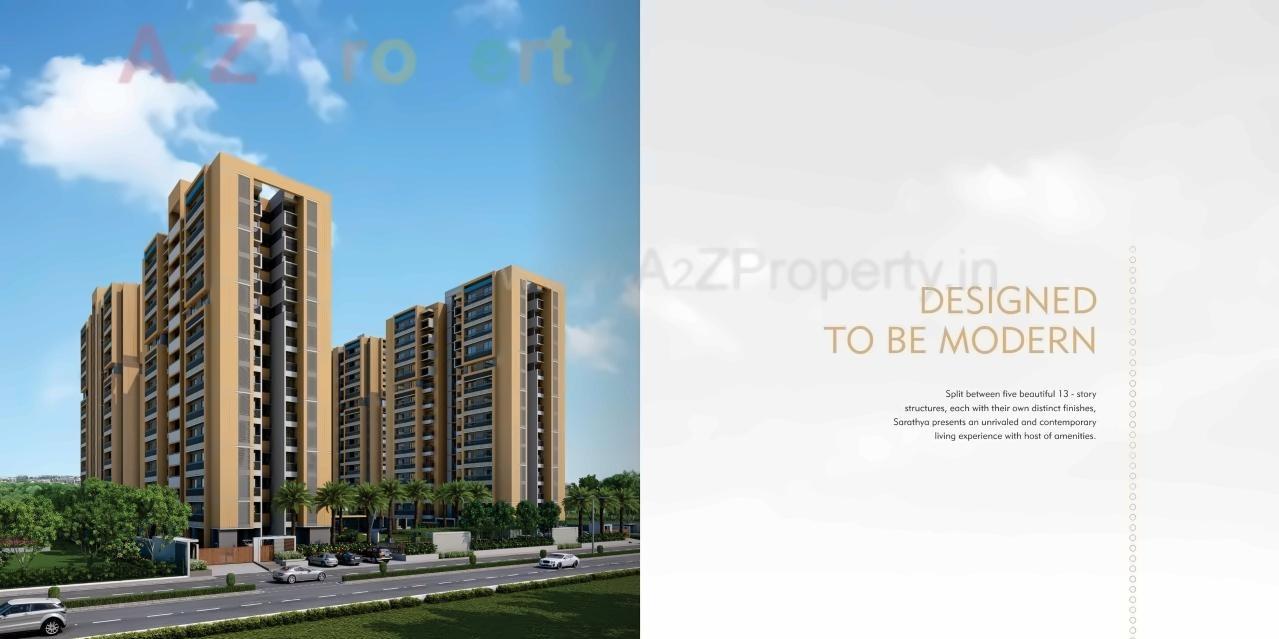 3D Elevation of real estate project Vishwanath Sarathya located at Shela, Ahmedabad, Gujarat