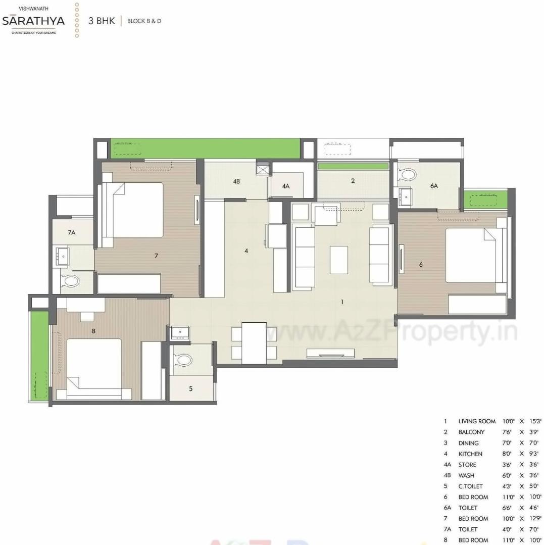 Layout of real estate project Vishwanath Sarathya located at Shela, Ahmedabad, Gujarat