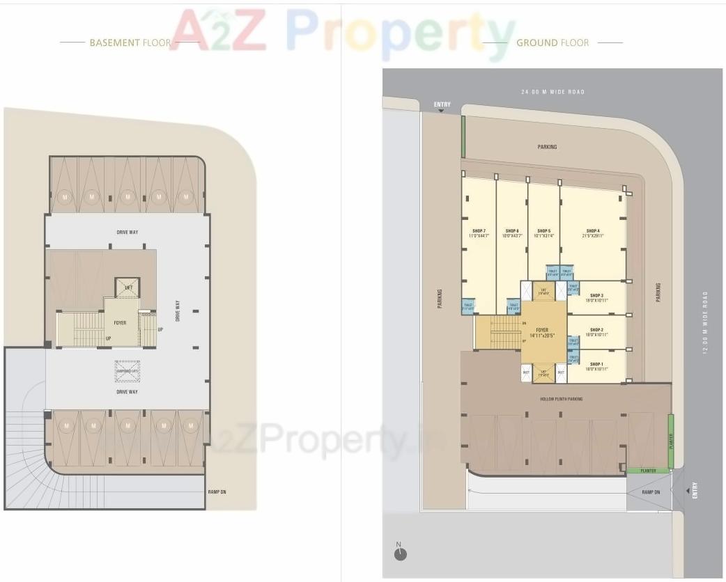 Layout of real estate project Visva Kunj located at Ghuma, Ahmedabad, Gujarat