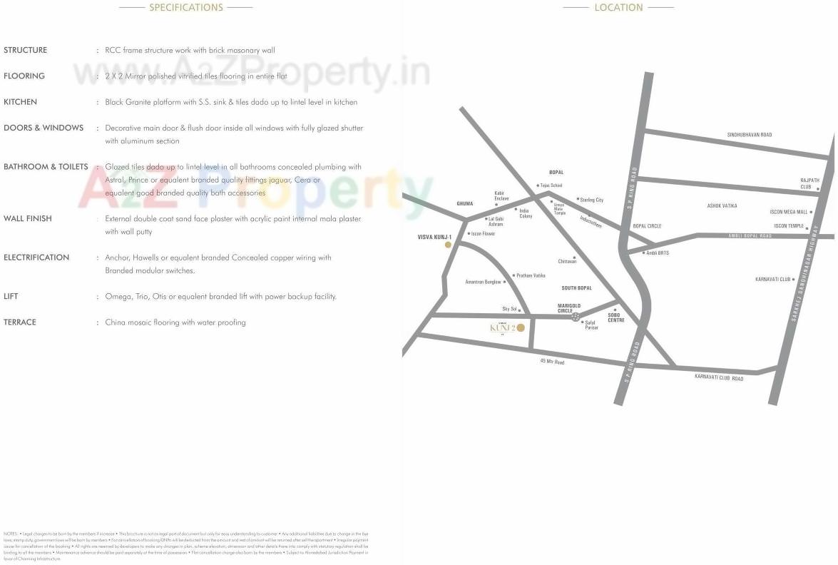  of real estate project Visva Kunj located at Ghuma, Ahmedabad, Gujarat