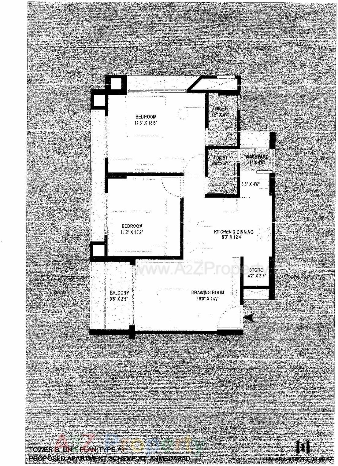 Layout of real estate project Visva Kunj located at Ghuma, Ahmedabad, Gujarat