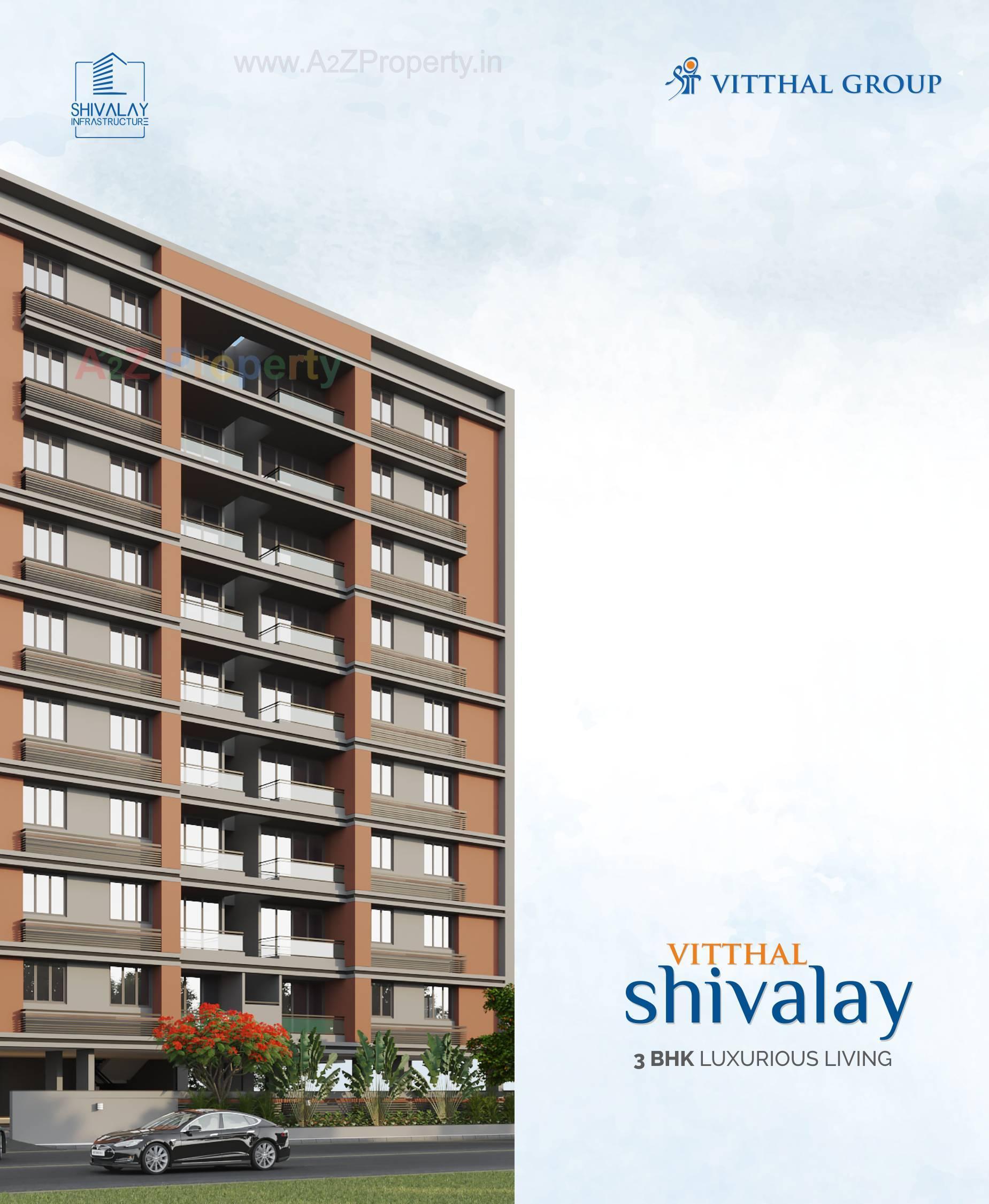 3D Elevation of real estate project Vitthal Shivalay located at Chandkheda, Ahmedabad, Gujarat