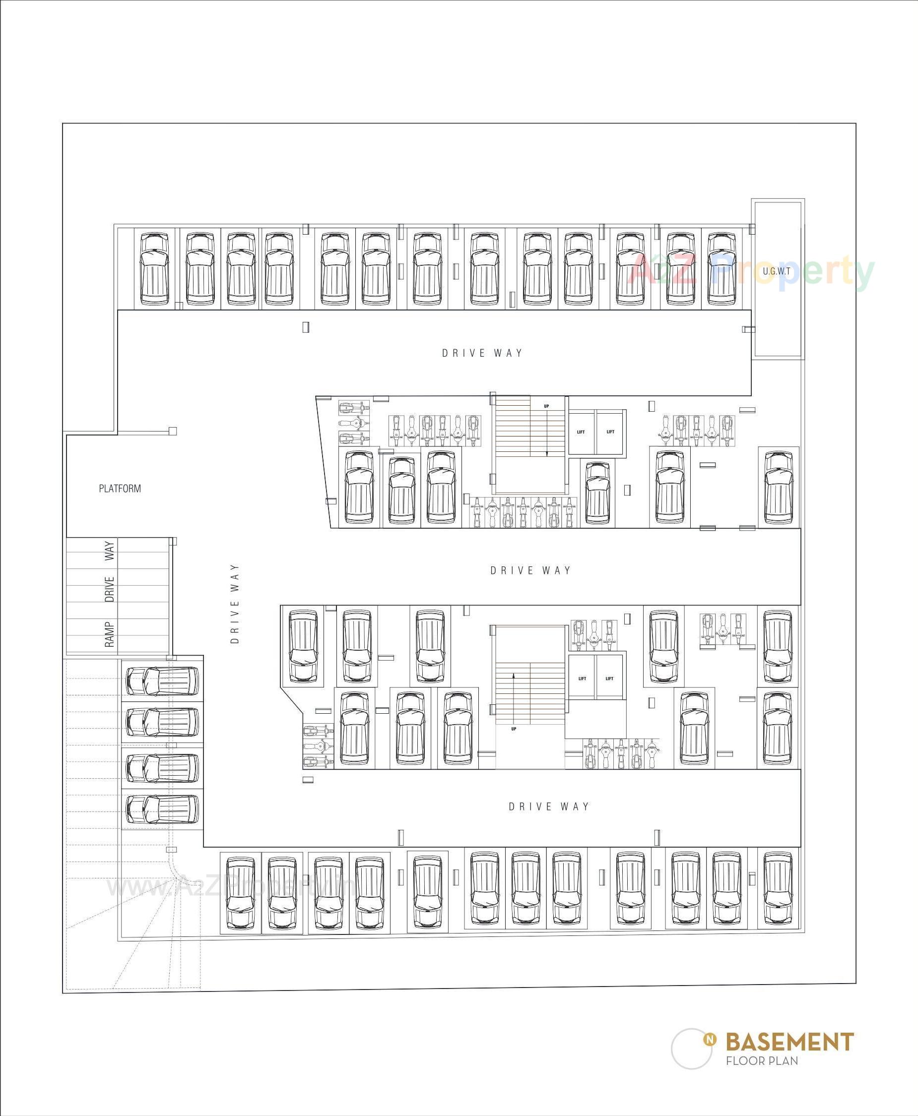 Layout of real estate project Vitthal Shivalay located at Chandkheda, Ahmedabad, Gujarat