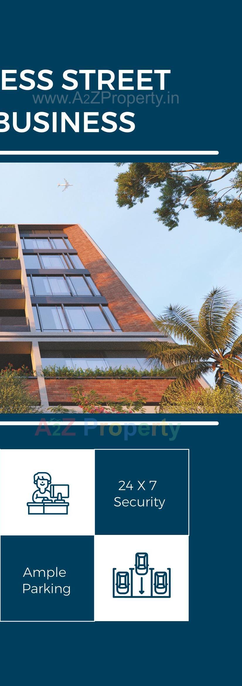 3D Elevation of real estate project Viva Business Hub located at Aslali, Ahmedabad, Gujarat