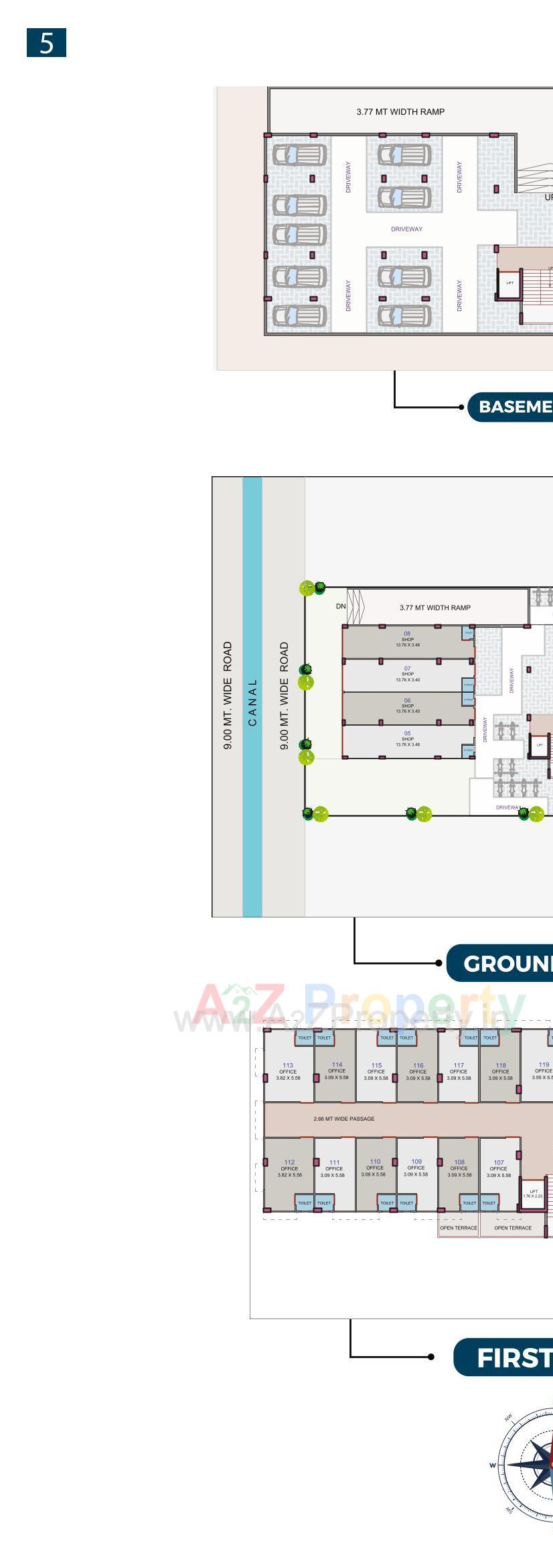 Layout of real estate project Viva Business Hub located at Aslali, Ahmedabad, Gujarat