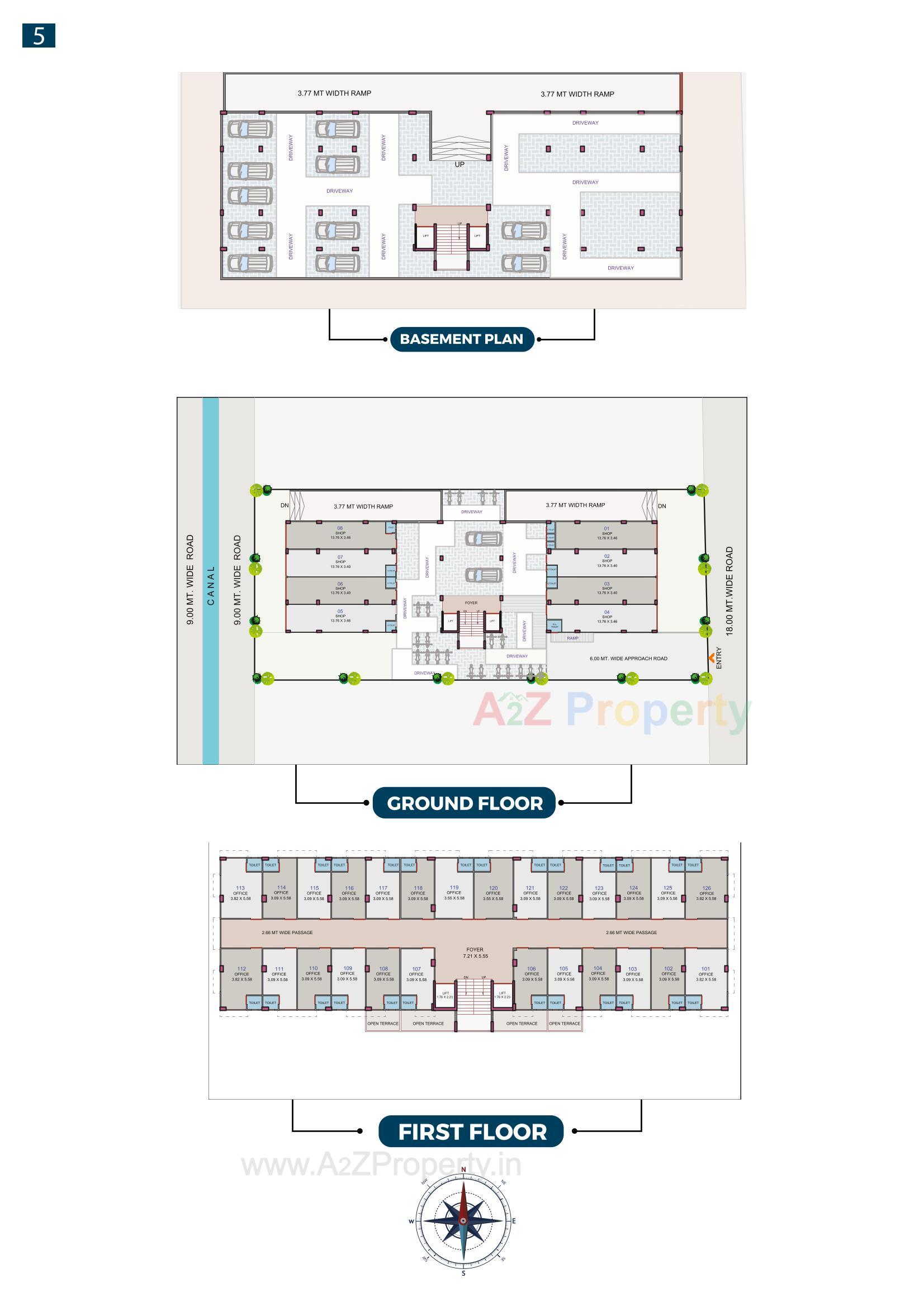 Layout of real estate project Viva Business Hub located at Aslali, Ahmedabad, Gujarat