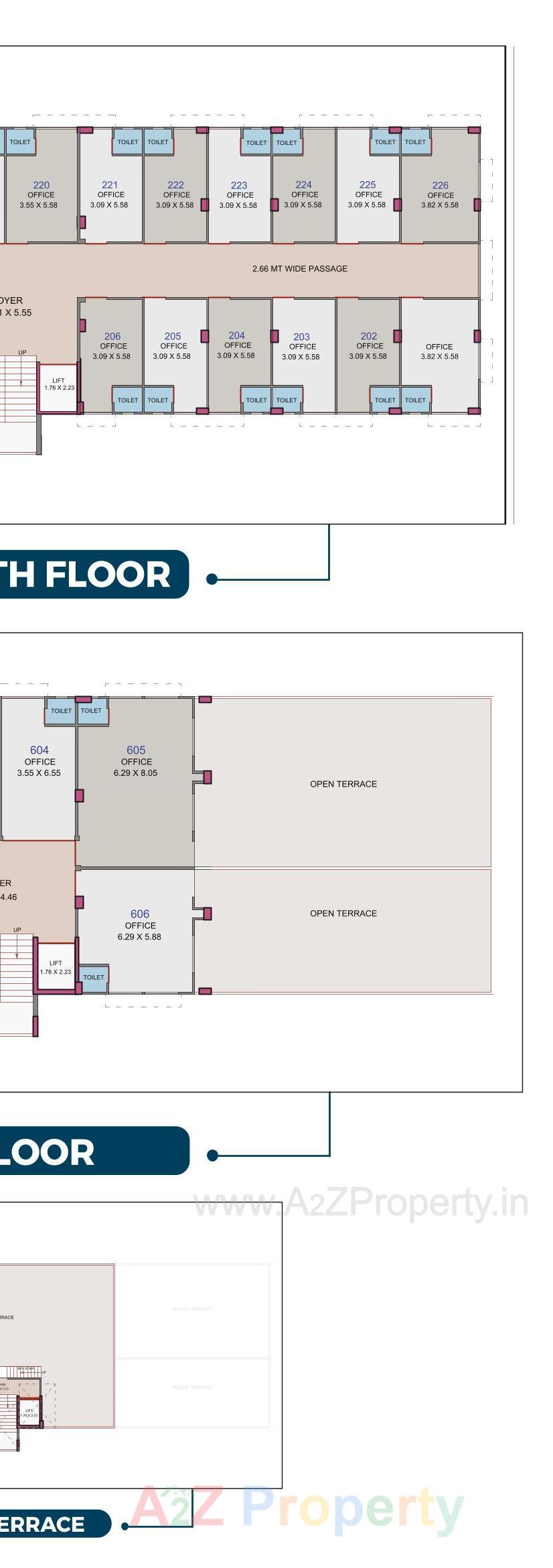 Layout of real estate project Viva Business Hub located at Aslali, Ahmedabad, Gujarat