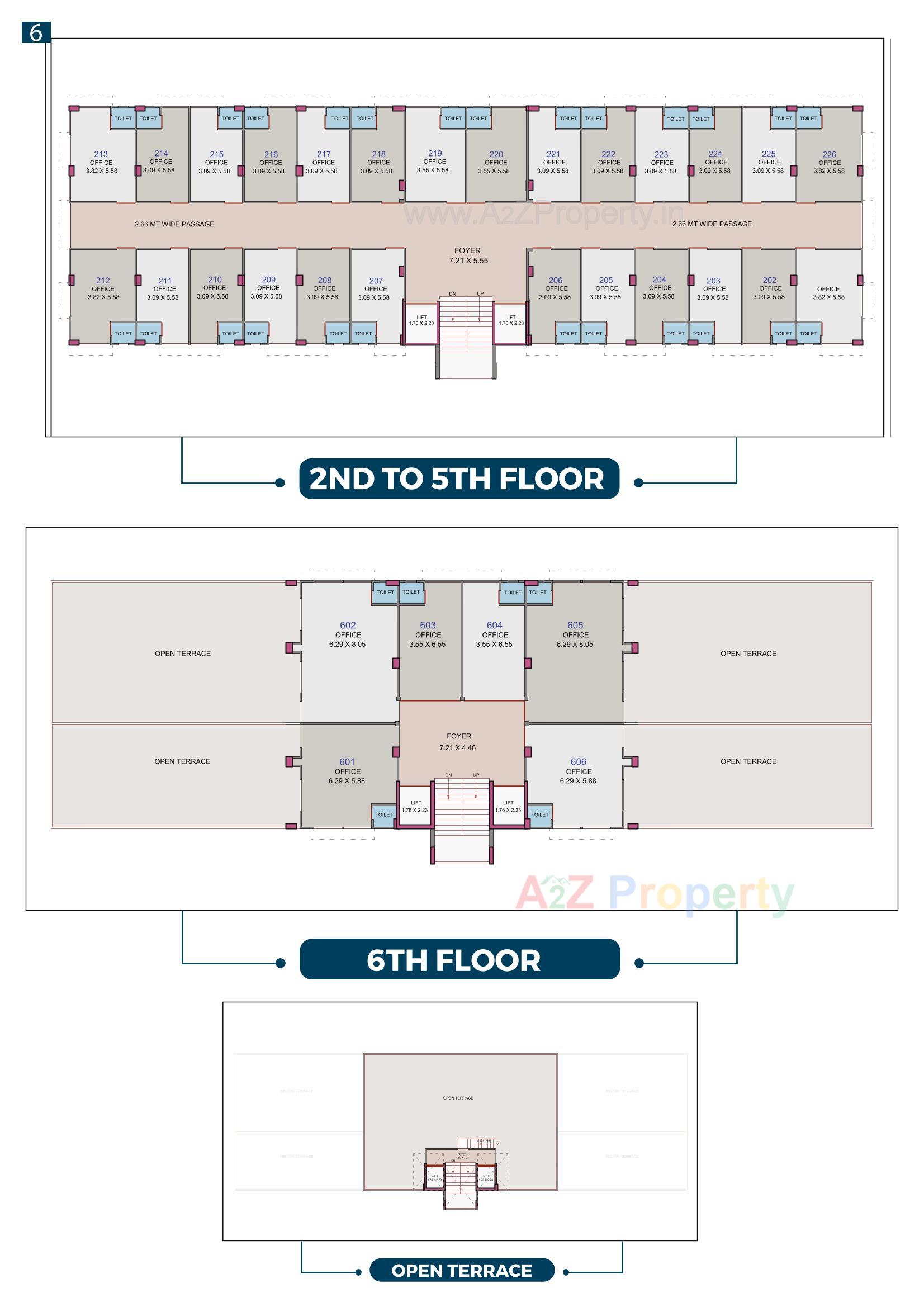 Layout of real estate project Viva Business Hub located at Aslali, Ahmedabad, Gujarat