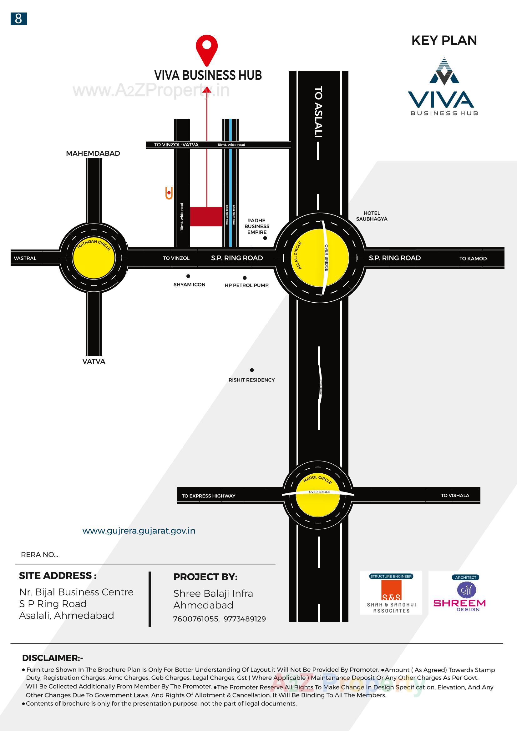  of real estate project Viva Business Hub located at Aslali, Ahmedabad, Gujarat