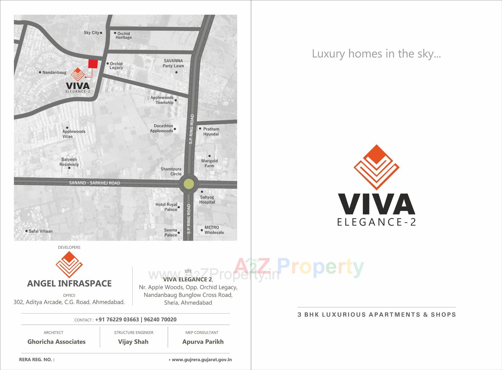  of real estate project Viva Elegance located at Shela, Ahmedabad, Gujarat