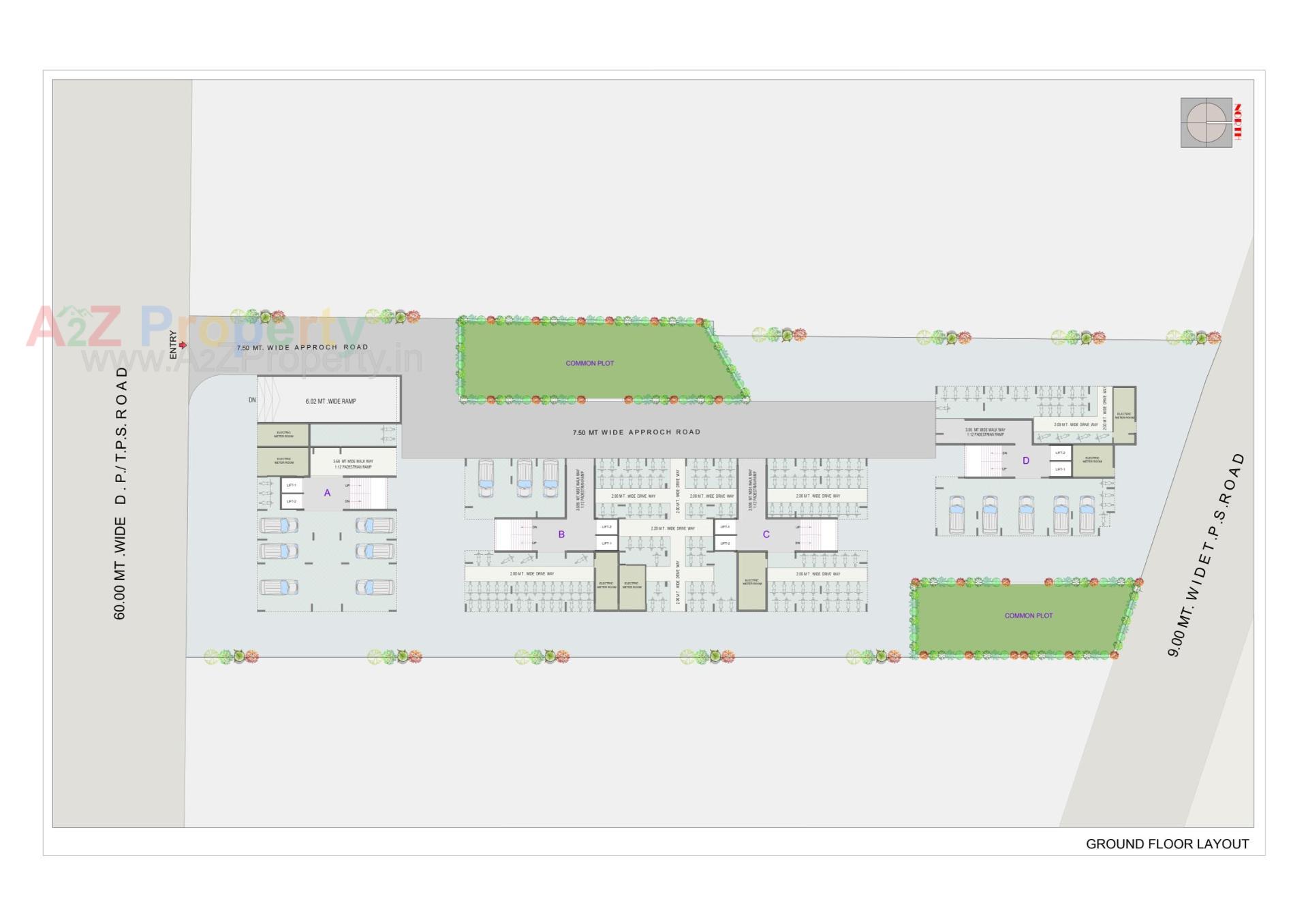 Layout of real estate project Viva Luxuria located at Hathijan, Ahmedabad, Gujarat