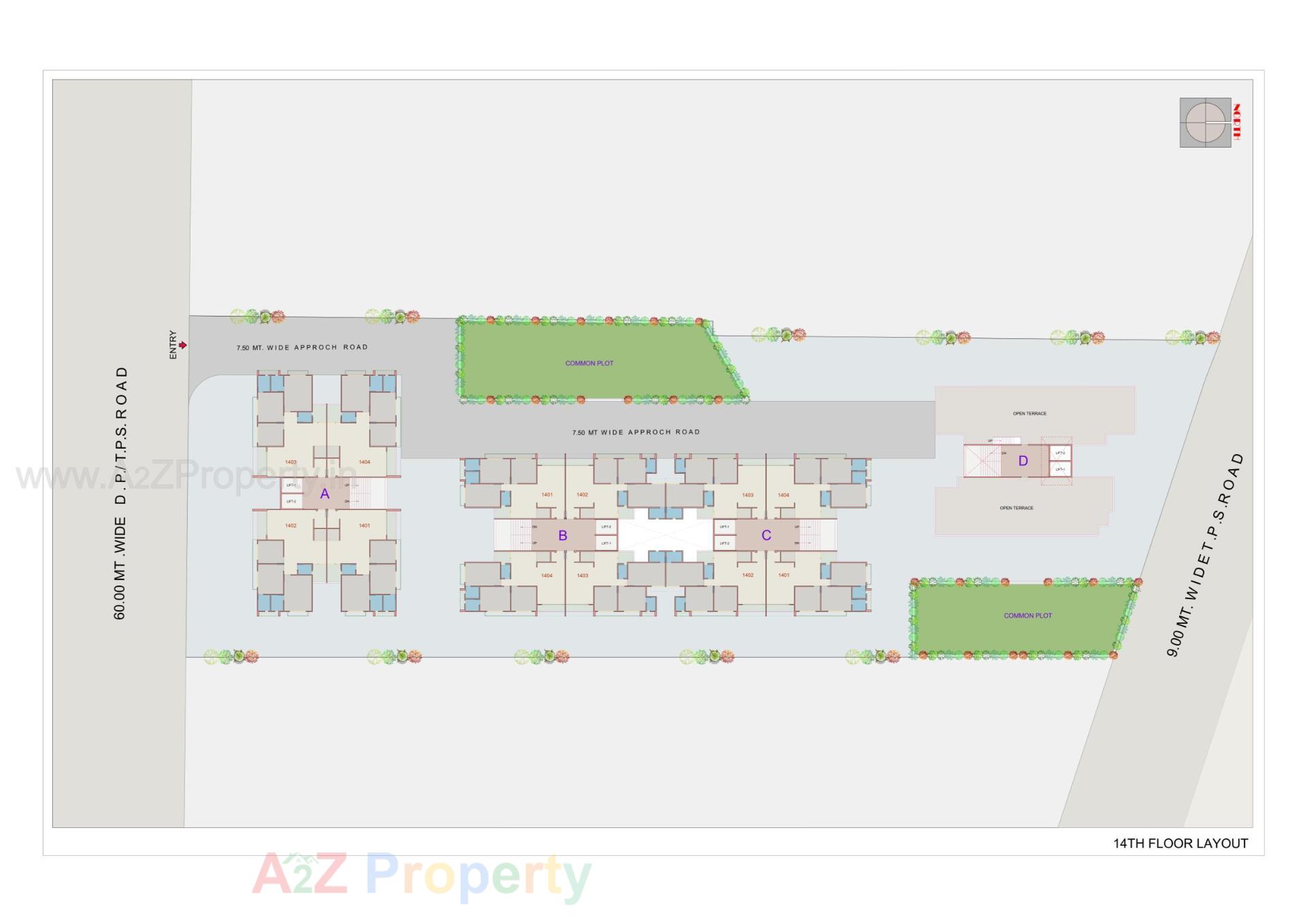 Layout of real estate project Viva Luxuria located at Hathijan, Ahmedabad, Gujarat