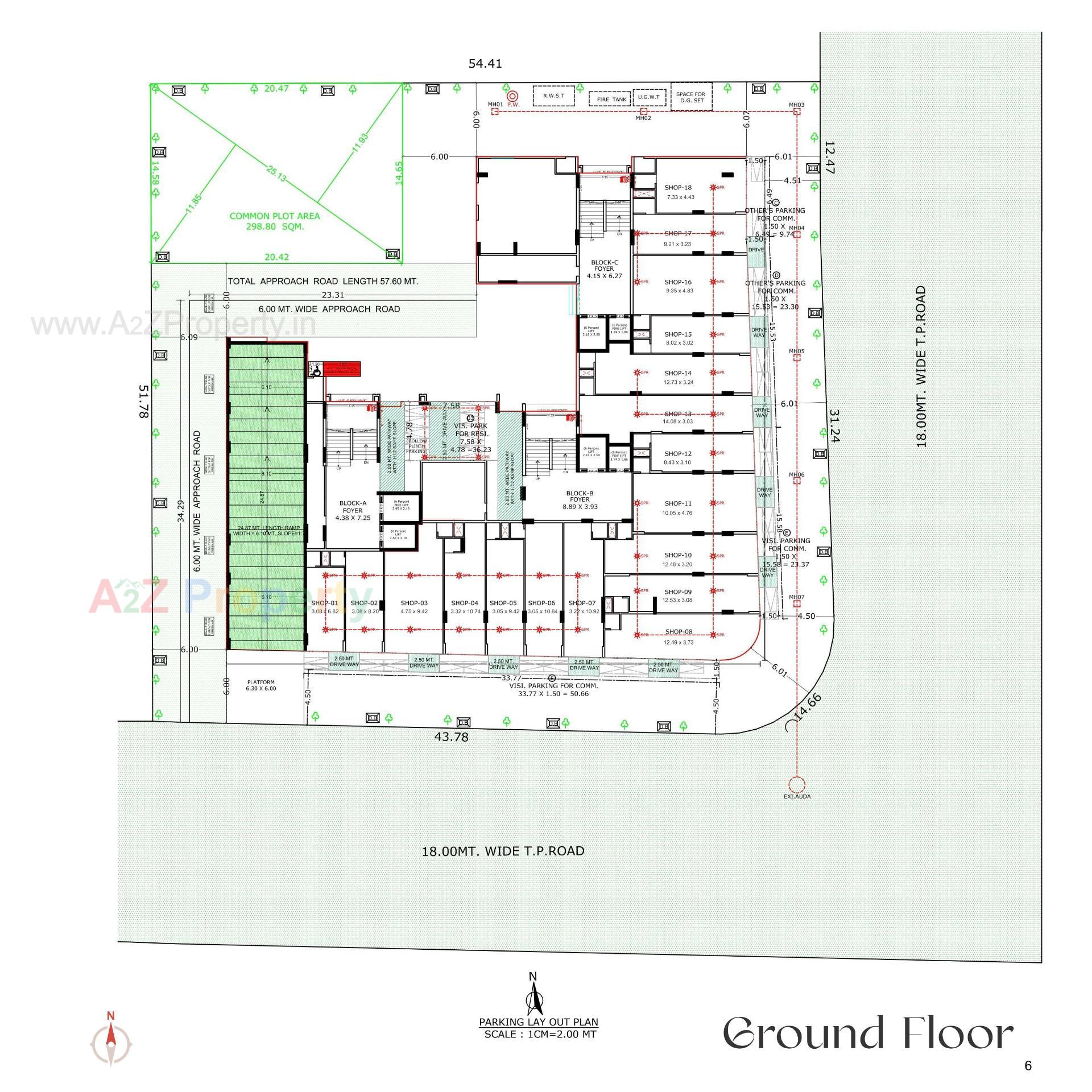 Layout of real estate project Vivaan Aura located at Zundal, Ahmedabad, Gujarat