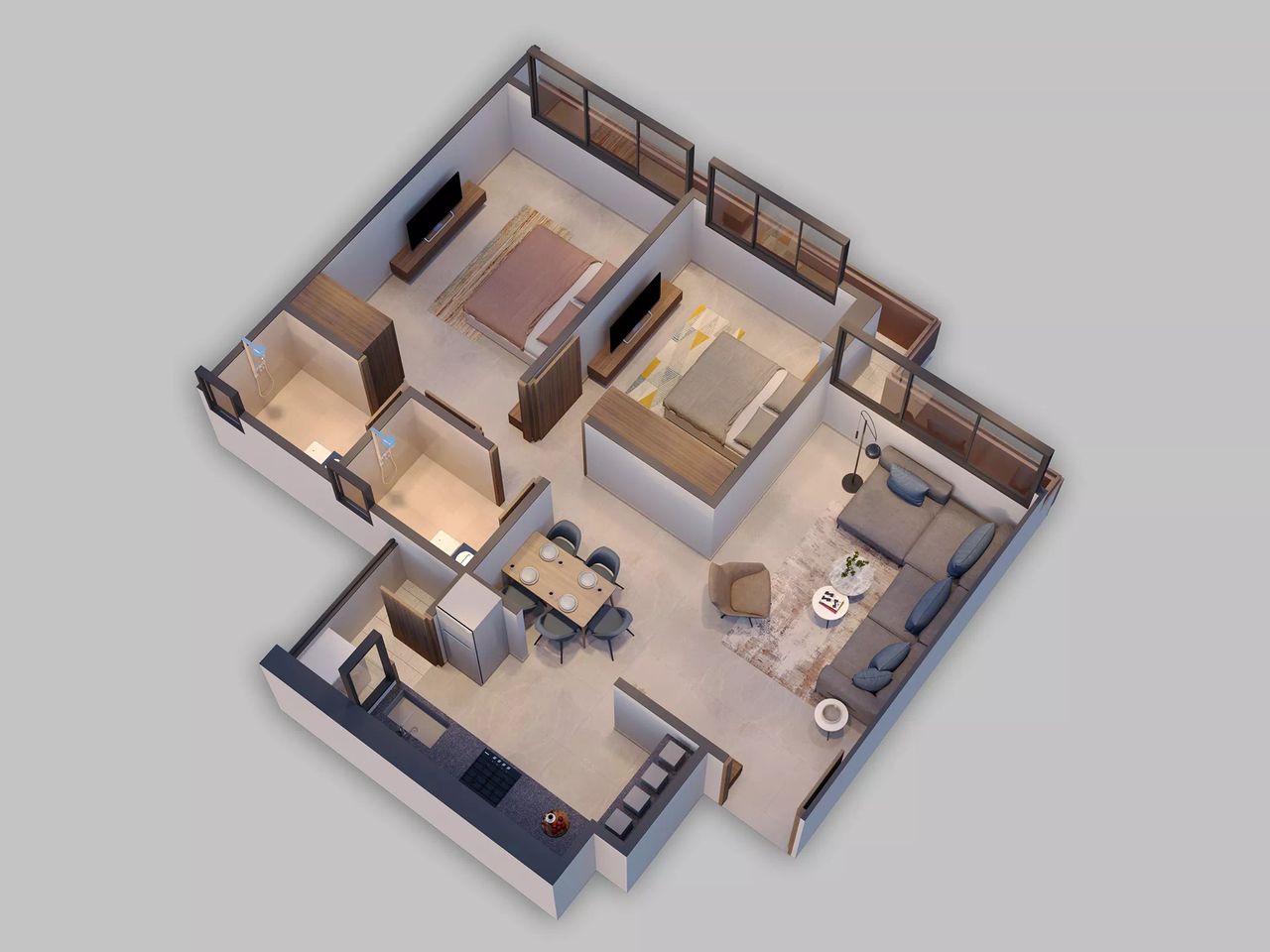 129445 of real estate project Vivaan Elysium located at Zundal, Ahmedabad, Gujarat