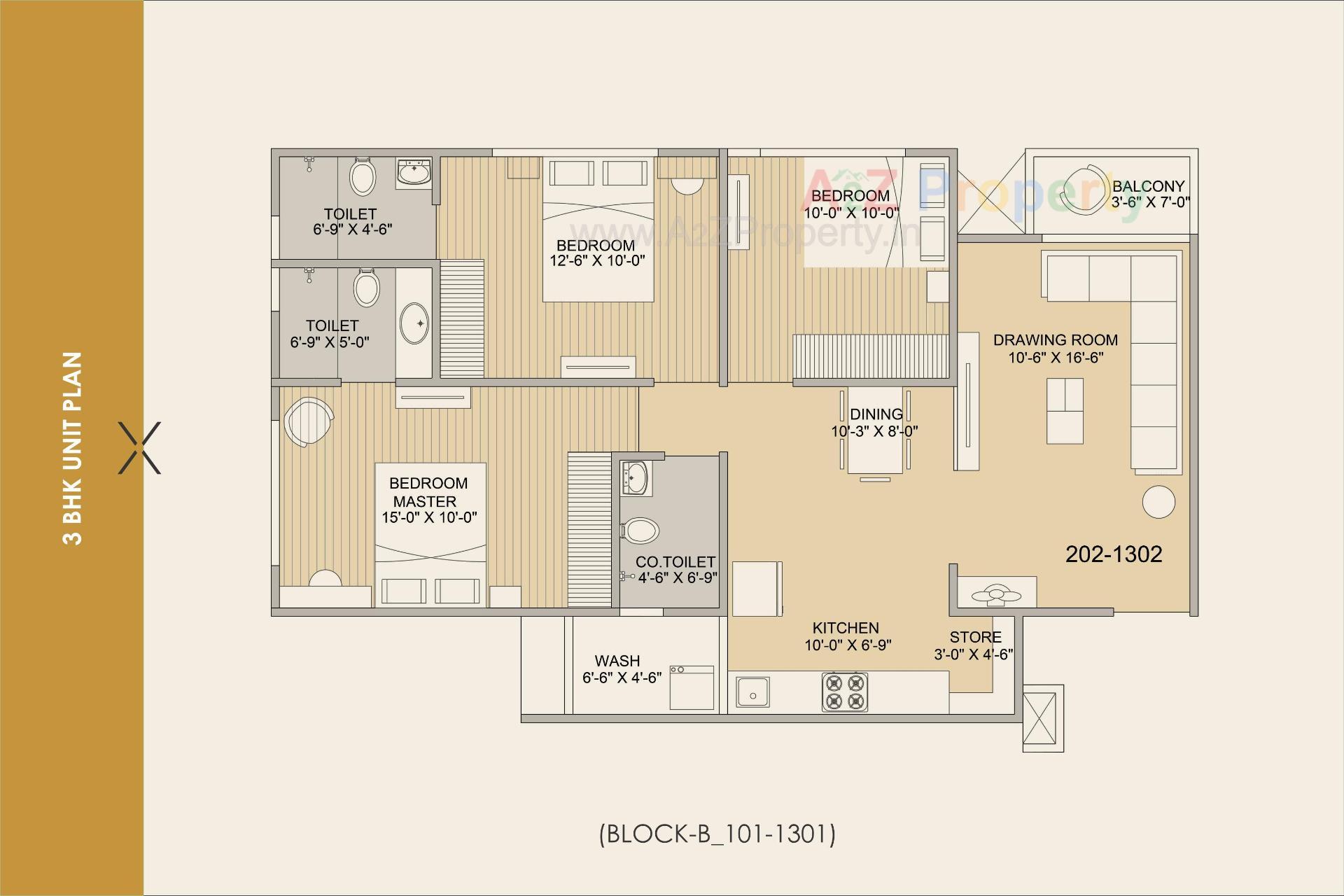 Layout of real estate project Vivaan Ixora located at Zundal, Ahmedabad, Gujarat
