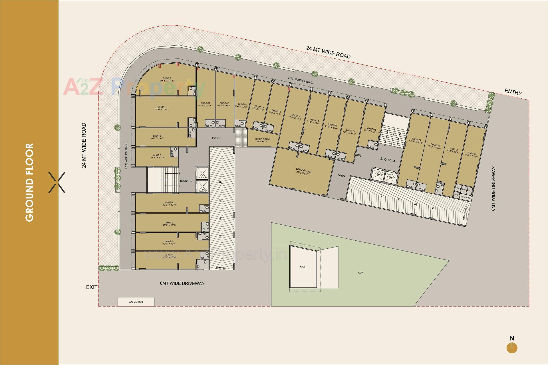 Layout of real estate project Vivaan Ixora located at Zundal, Ahmedabad, Gujarat