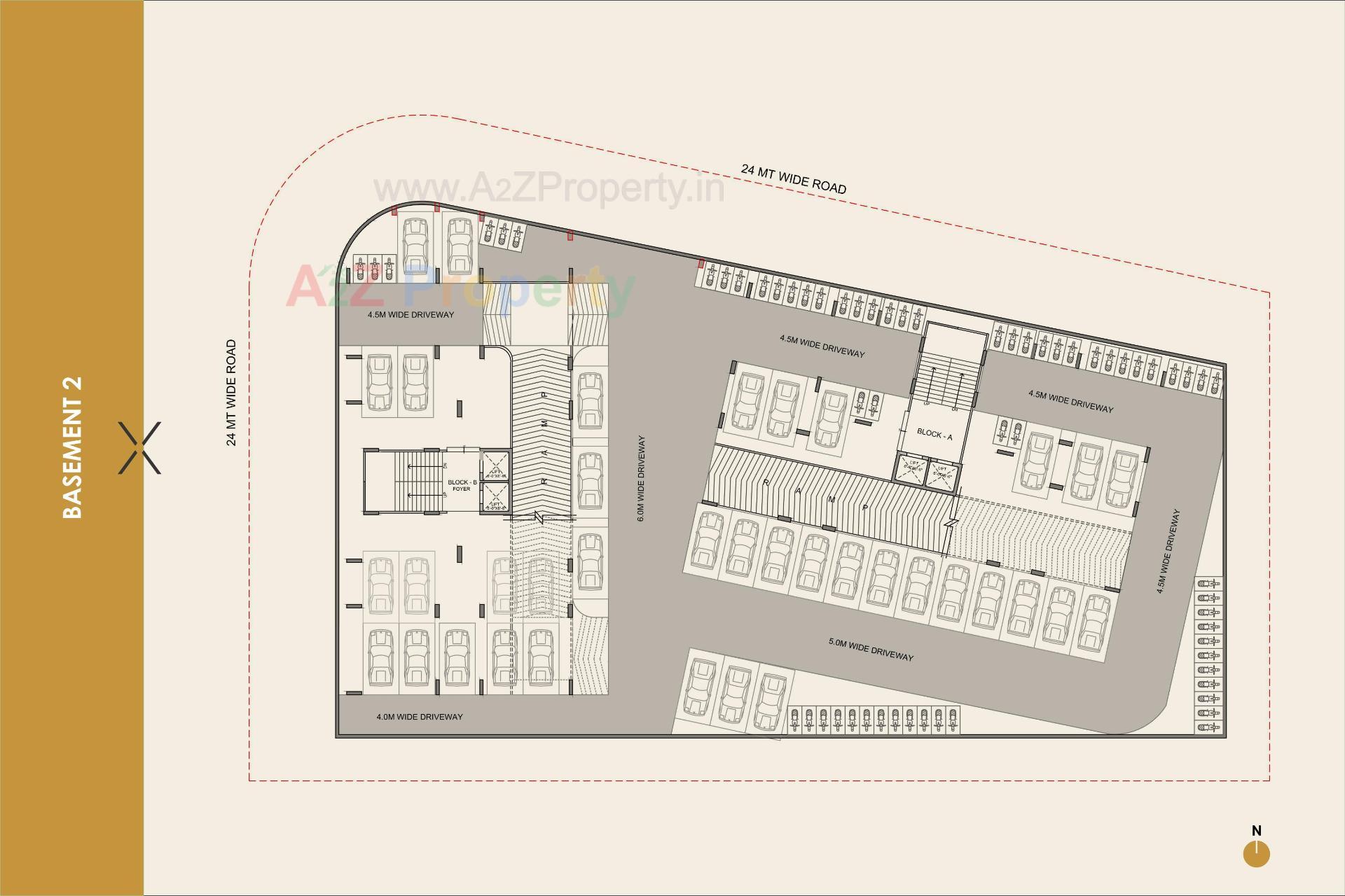 Layout of real estate project Vivaan Ixora located at Zundal, Ahmedabad, Gujarat
