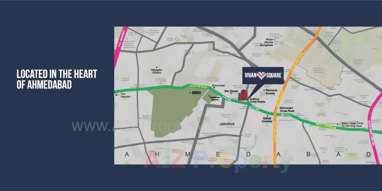  of real estate project Vivan Square located at Jodhpur, Ahmedabad, Gujarat