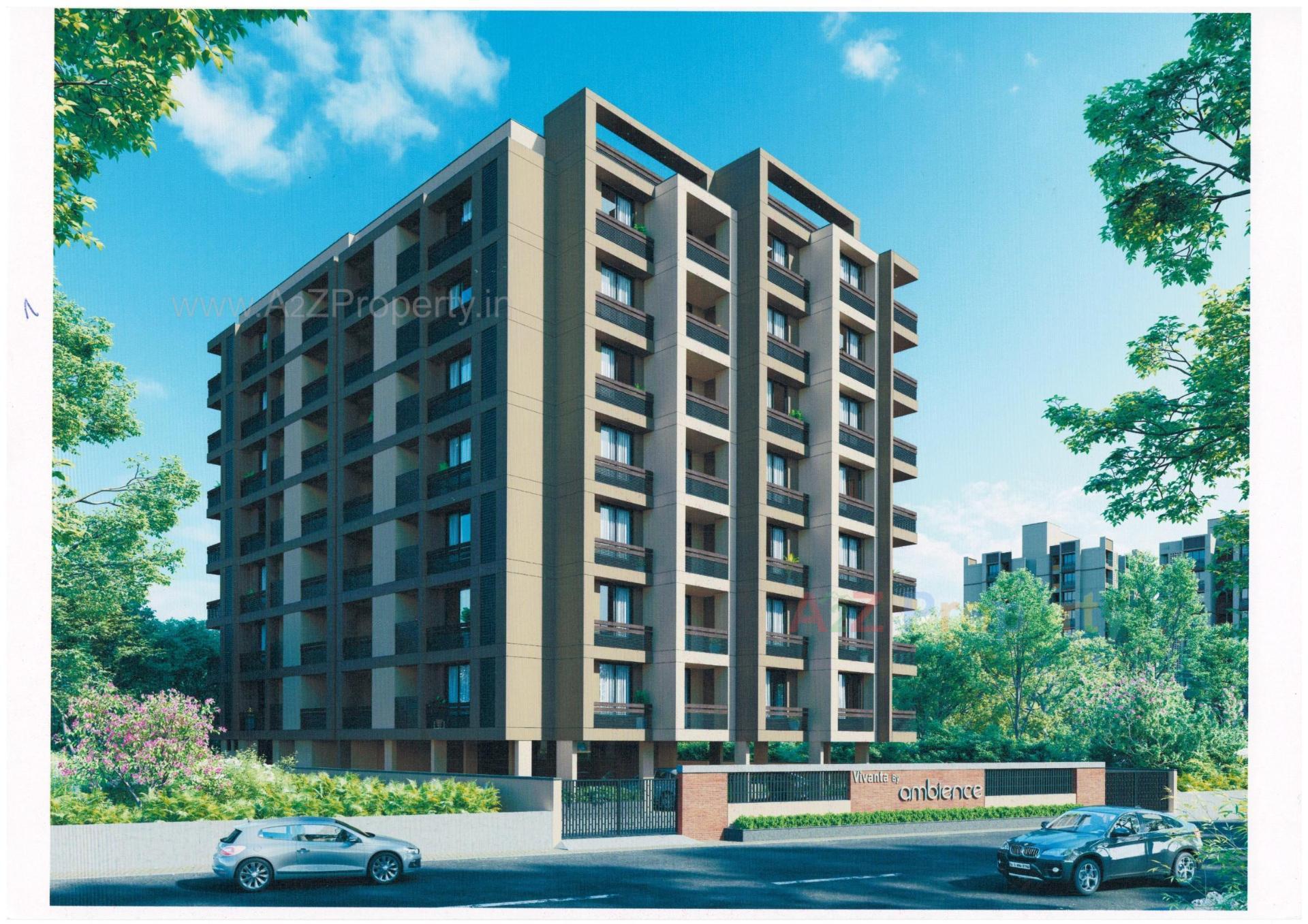 3D Elevation of real estate project Vivanta By Ambience located at Chhadawad, Ahmedabad, Gujarat