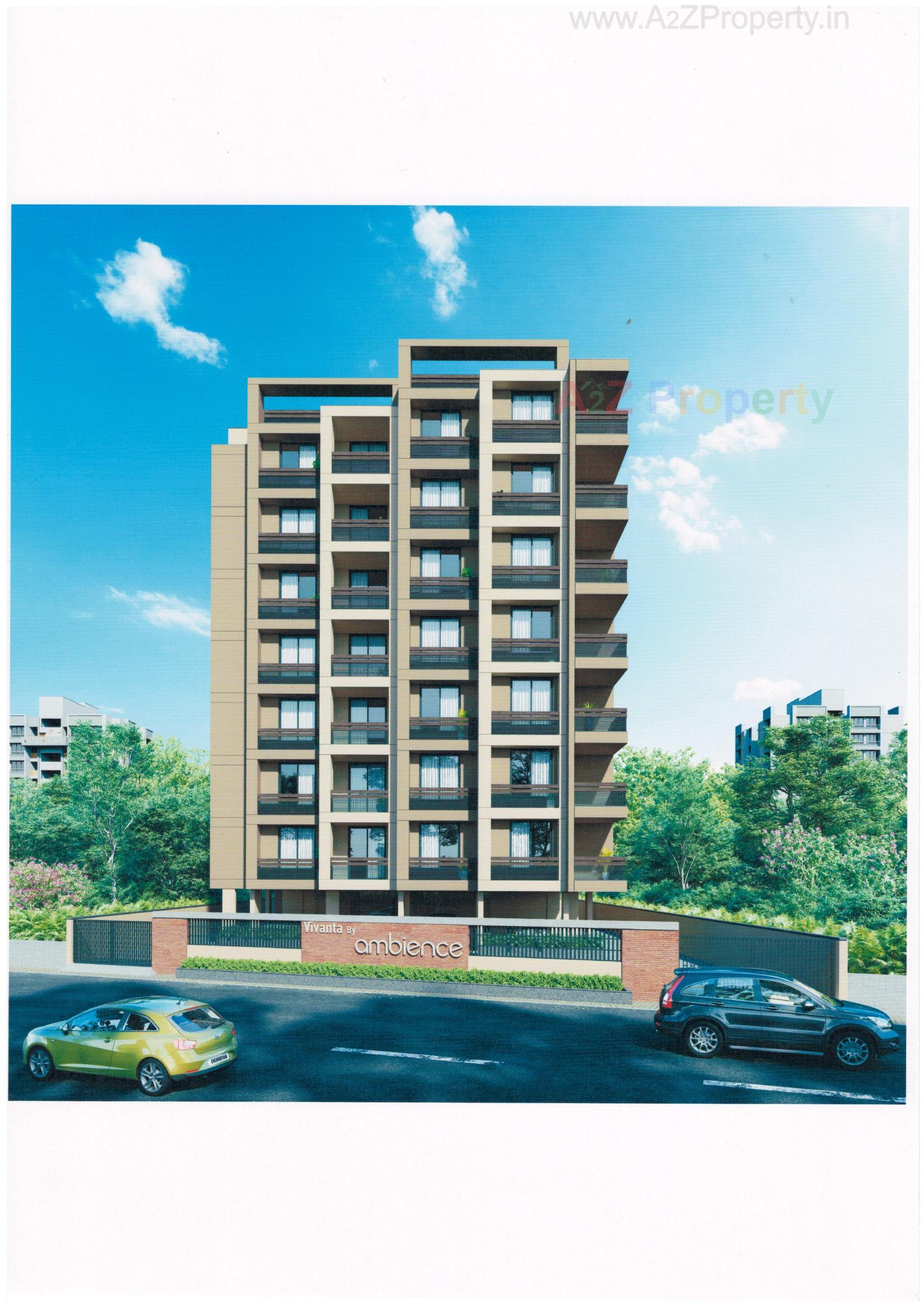 3D Elevation of real estate project Vivanta By Ambience located at Chhadawad, Ahmedabad, Gujarat