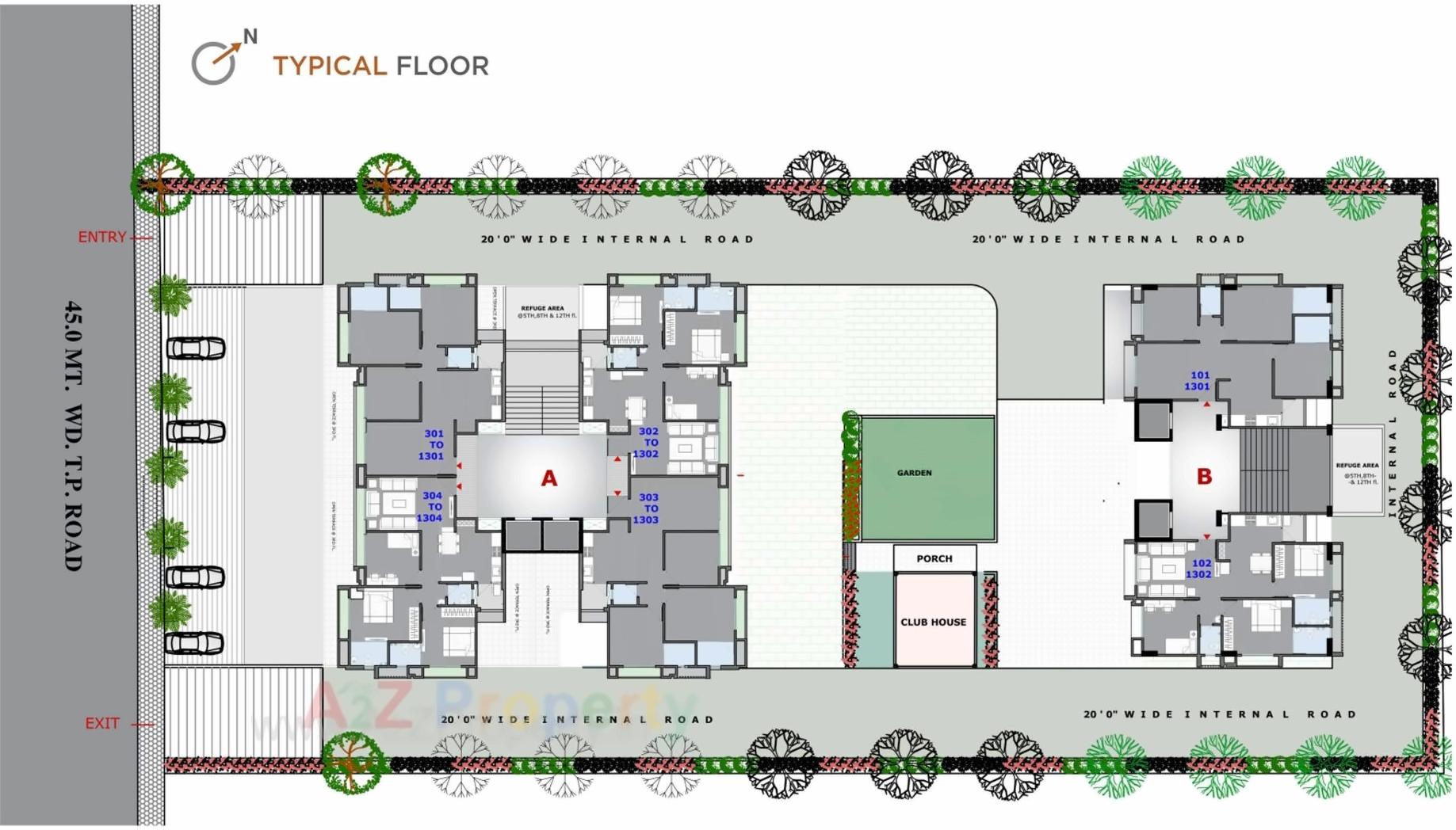 Layout of real estate project Vivanta Heights located at Ahmedabad, Ahmedabad, Gujarat