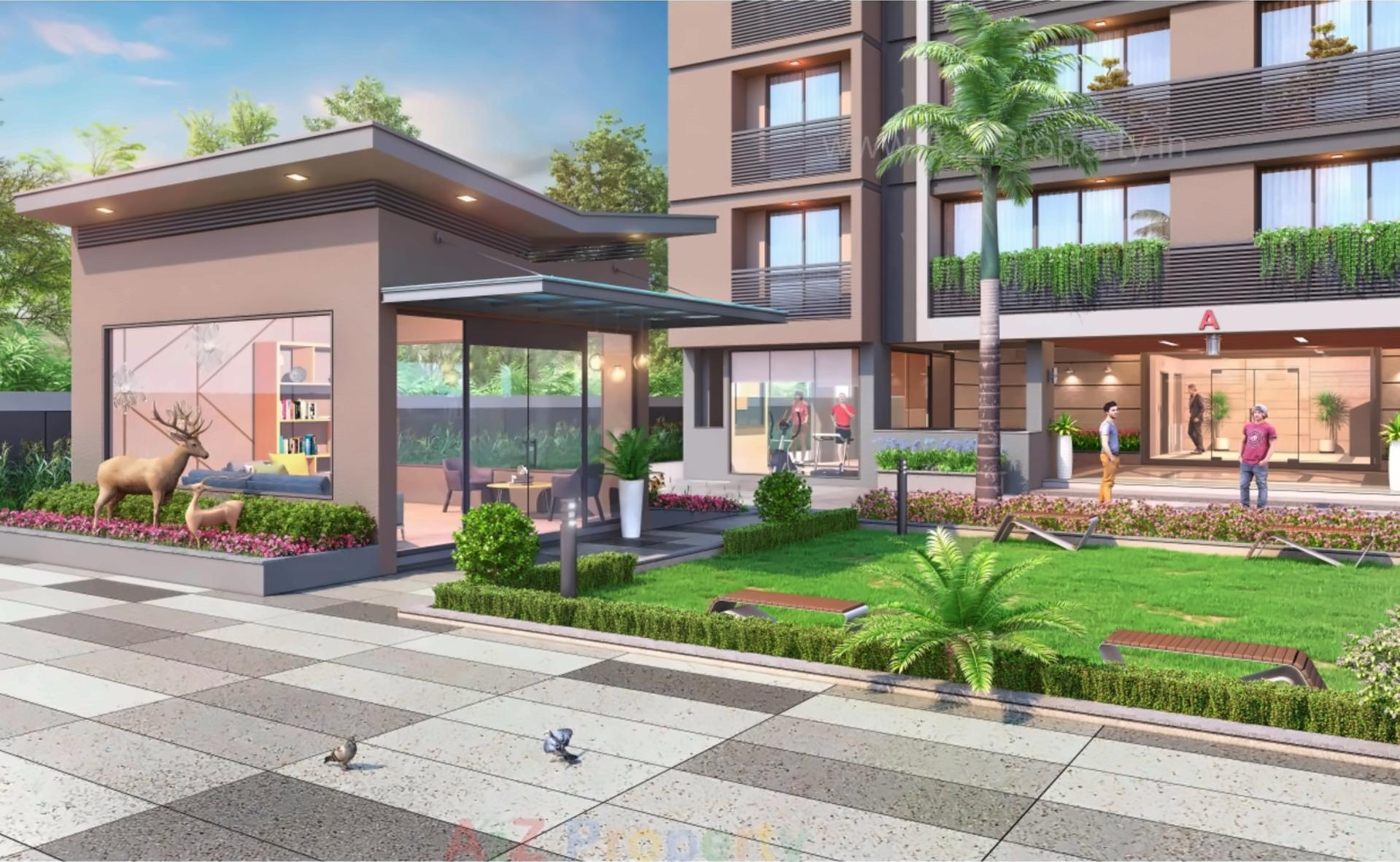 3D Elevation of real estate project Vivanta Heights located at Ahmedabad, Ahmedabad, Gujarat