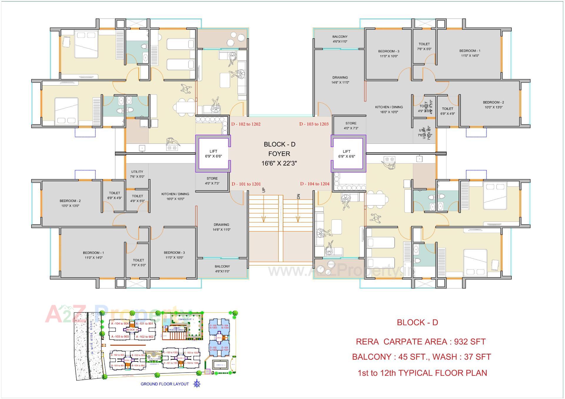 Layout of real estate project Vivekanand Arise located at Jodhpur, Ahmedabad, Gujarat