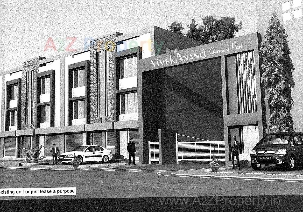 3D Elevation of real estate project Vivekanand Garment Park located at Narol, Ahmedabad, Gujarat