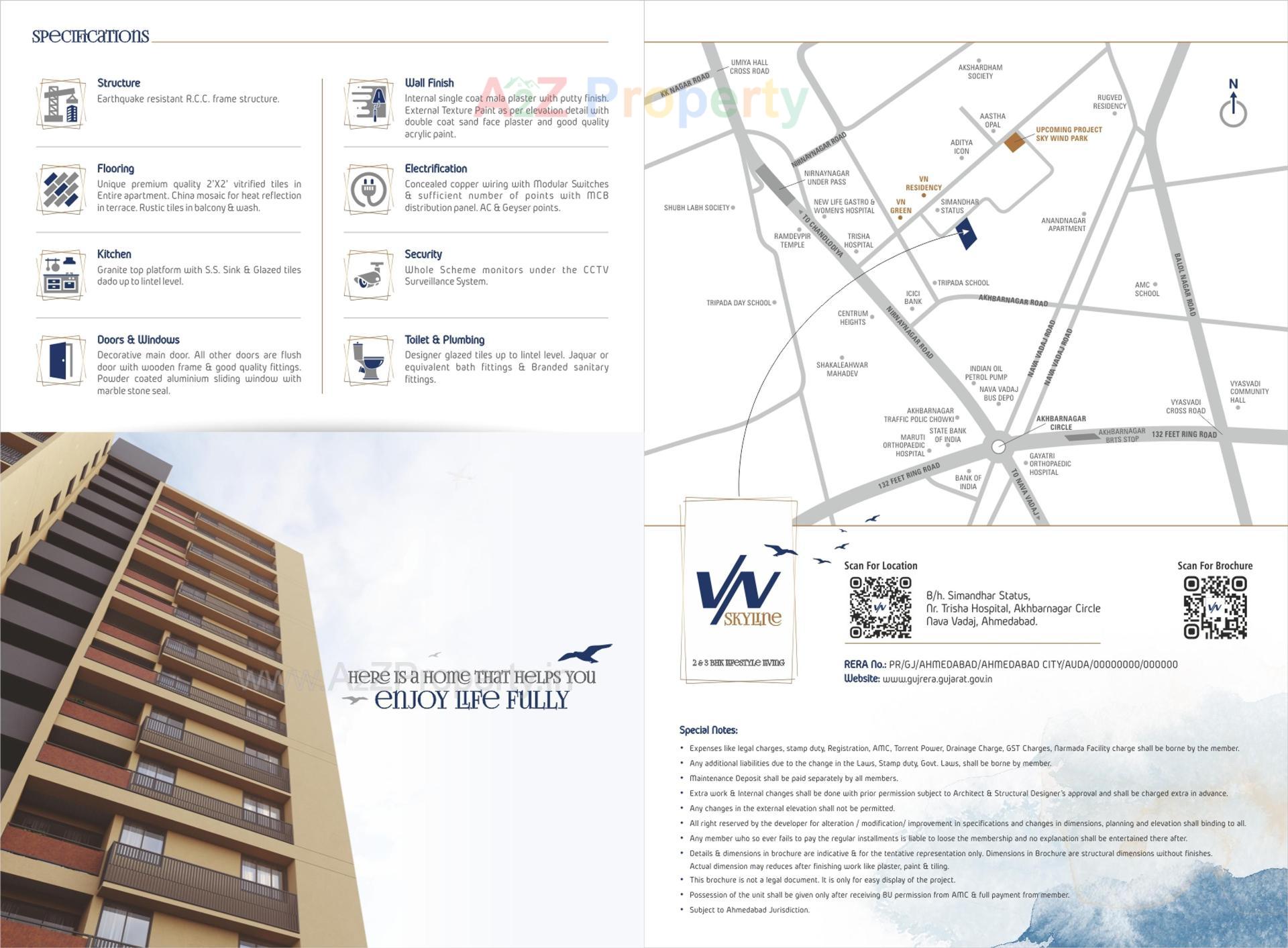  of real estate project Vn Skyline located at Vadaj, Ahmedabad, Gujarat