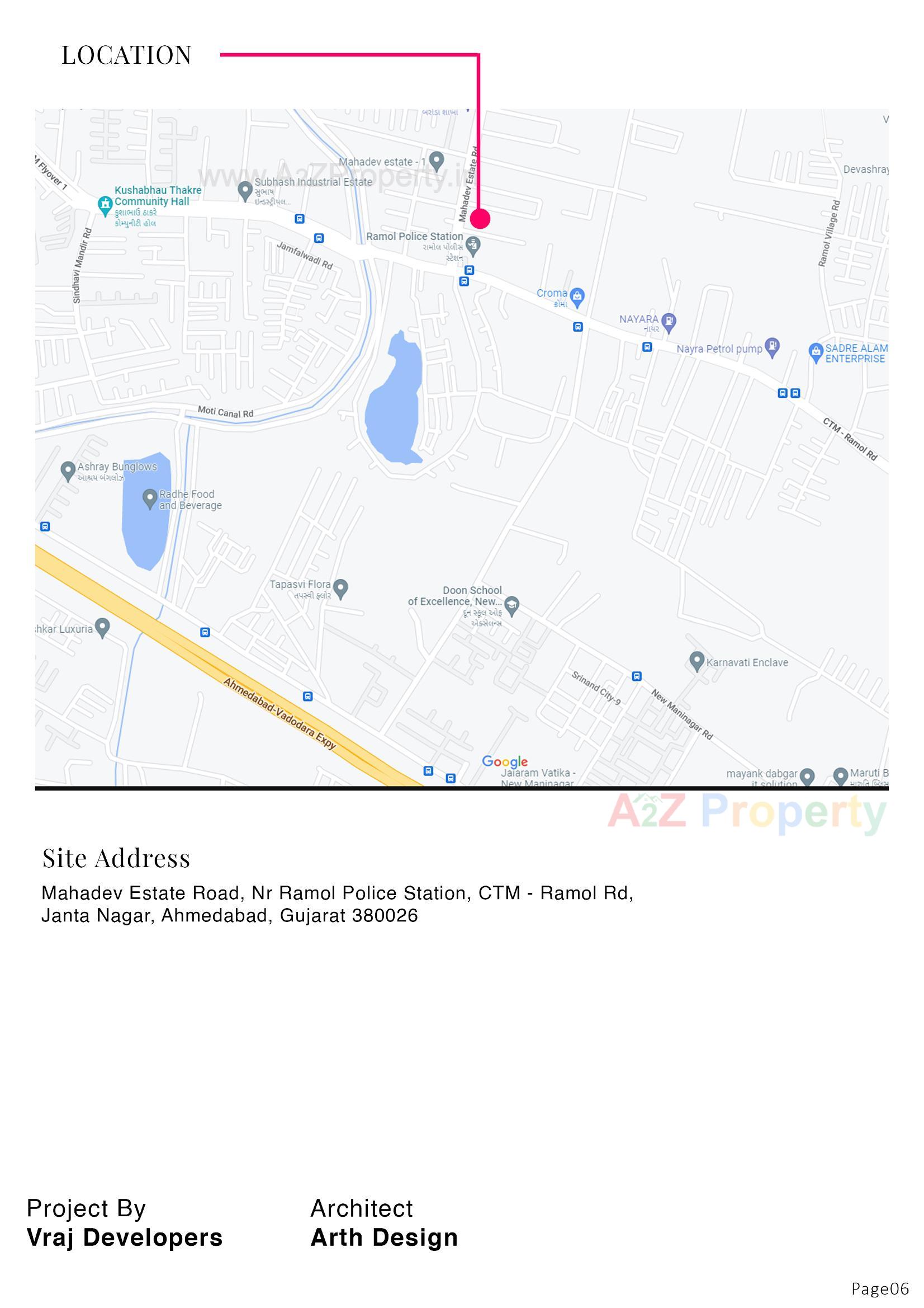  of real estate project Vraj Estate located at Ramol, Ahmedabad, Gujarat