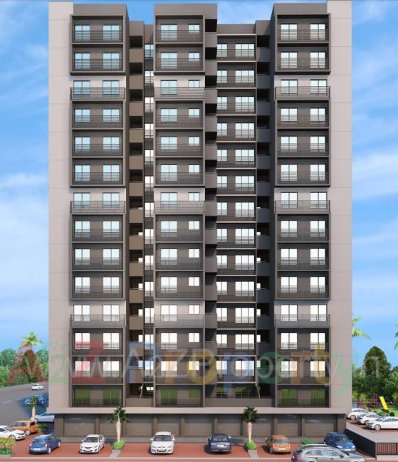 3D Elevation of real estate project Vraj Residency located at Shilaj, Ahmedabad, Gujarat