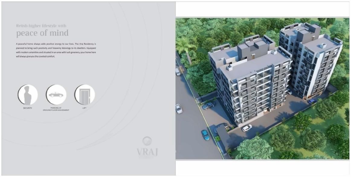  of real estate project Vraj Residency located at Gota, Ahmedabad, Gujarat