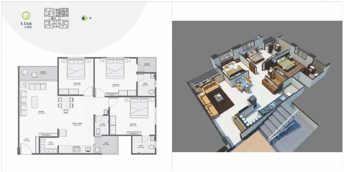 Layout of real estate project Vraj Residency located at Gota, Ahmedabad, Gujarat
