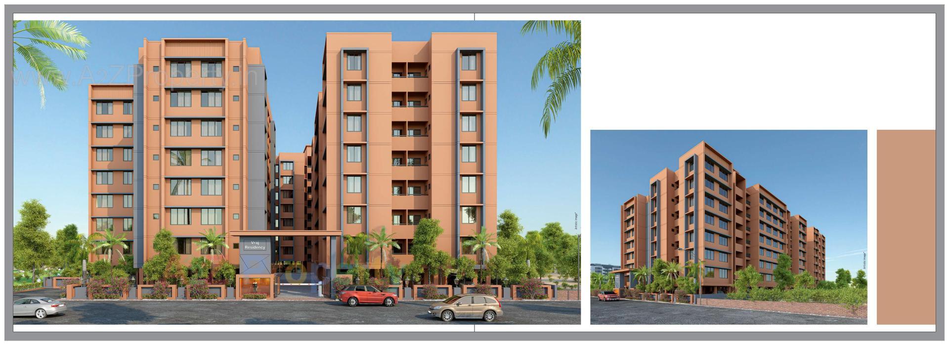 3D Elevation of real estate project Vraj Residency located at Vatva, Ahmedabad, Gujarat
