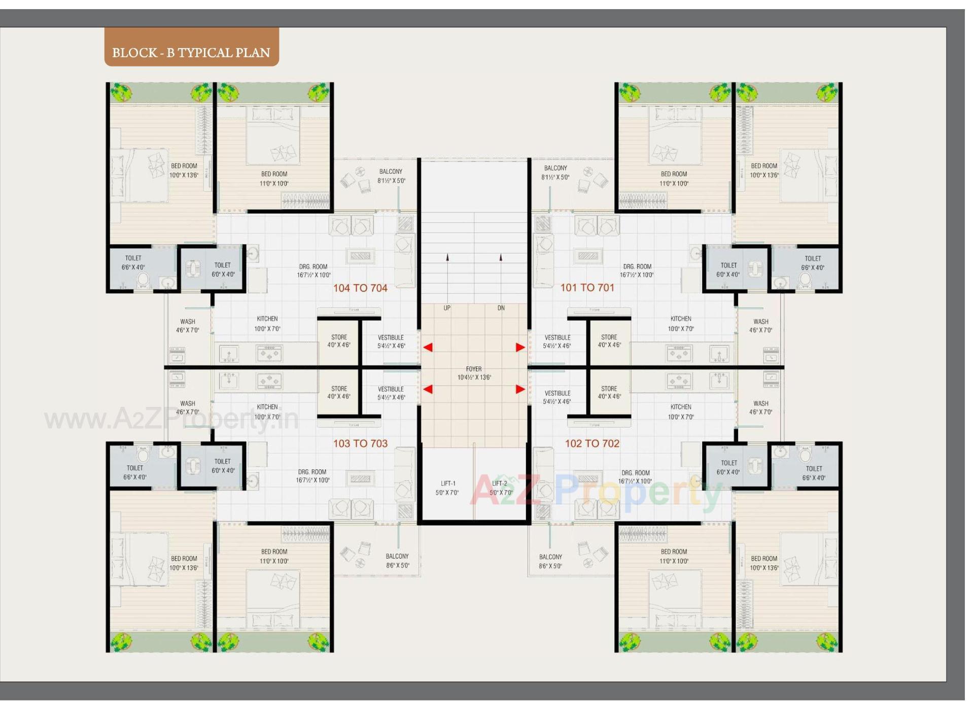 Layout of real estate project Vraj Residency located at Vatva, Ahmedabad, Gujarat