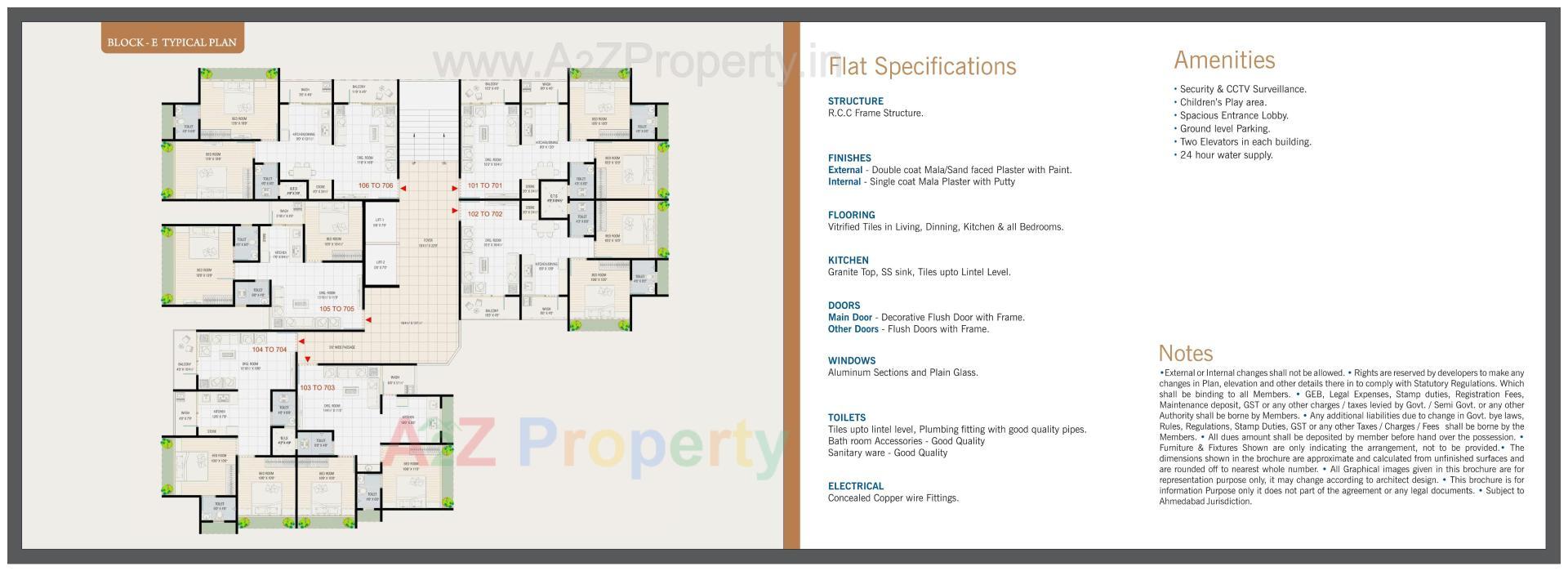 Layout of real estate project Vraj Residency located at Vatva, Ahmedabad, Gujarat